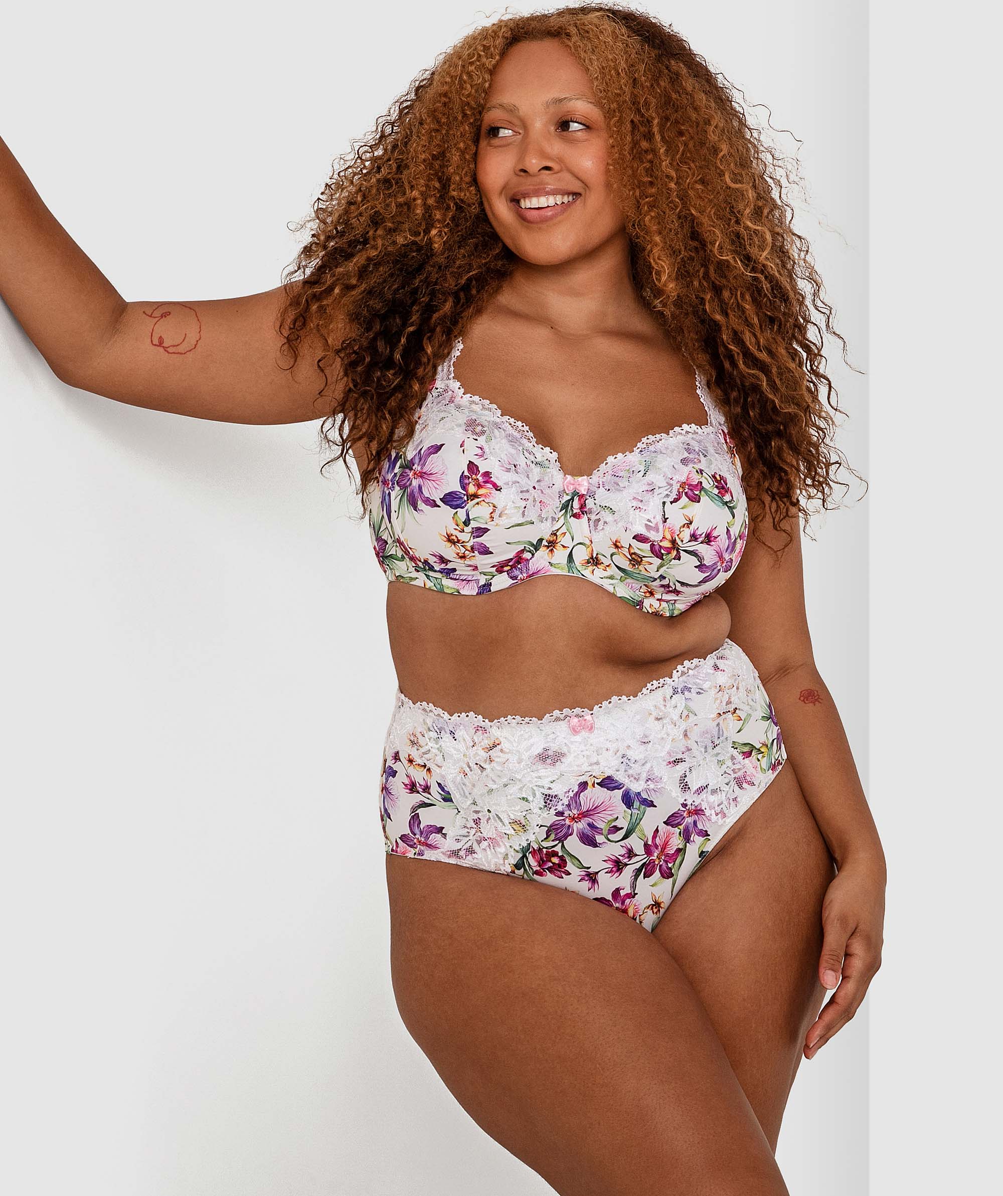 Sapphire High Waist Brief - Print Floral