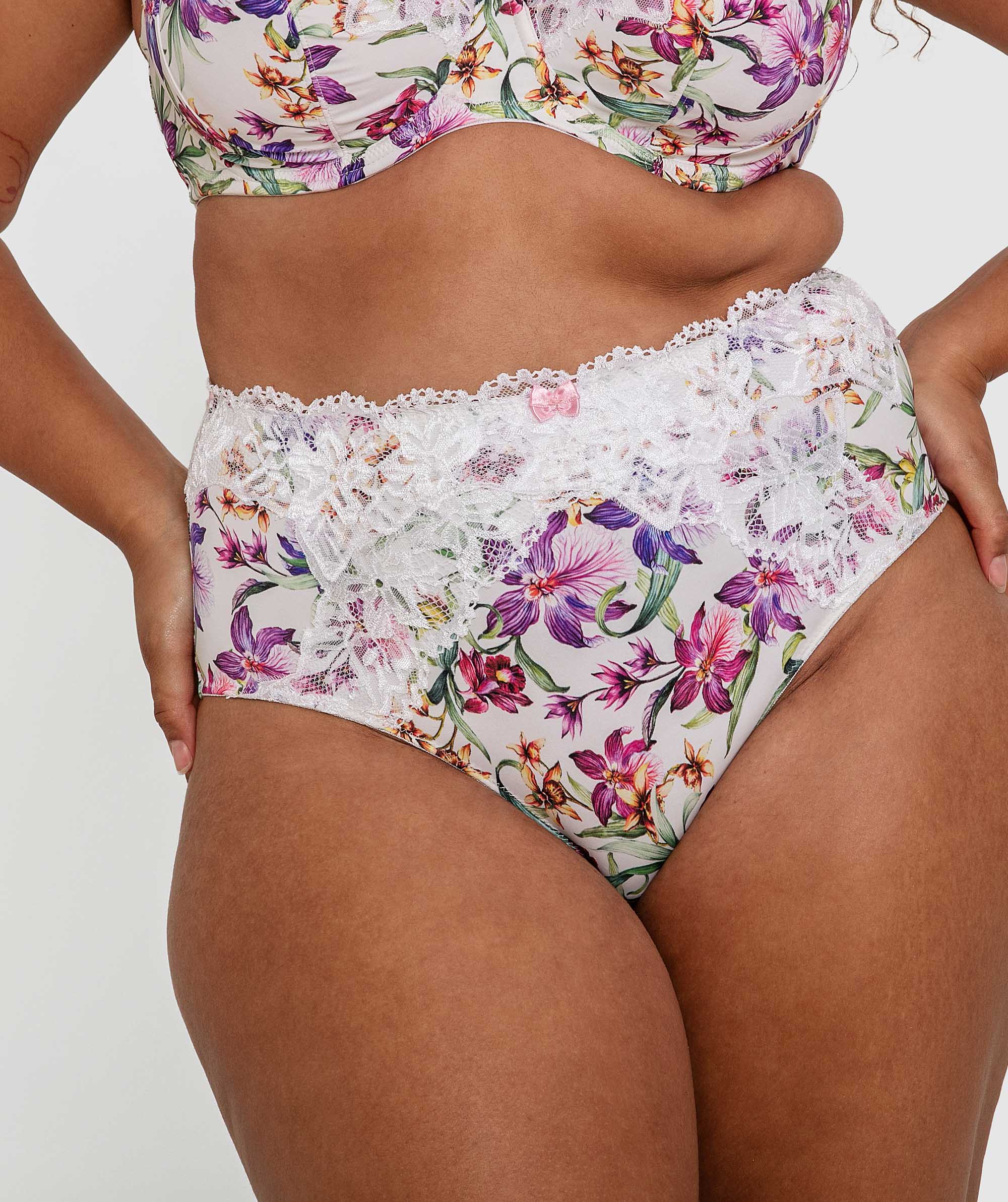 Sapphire High Waist Brief - Print Floral