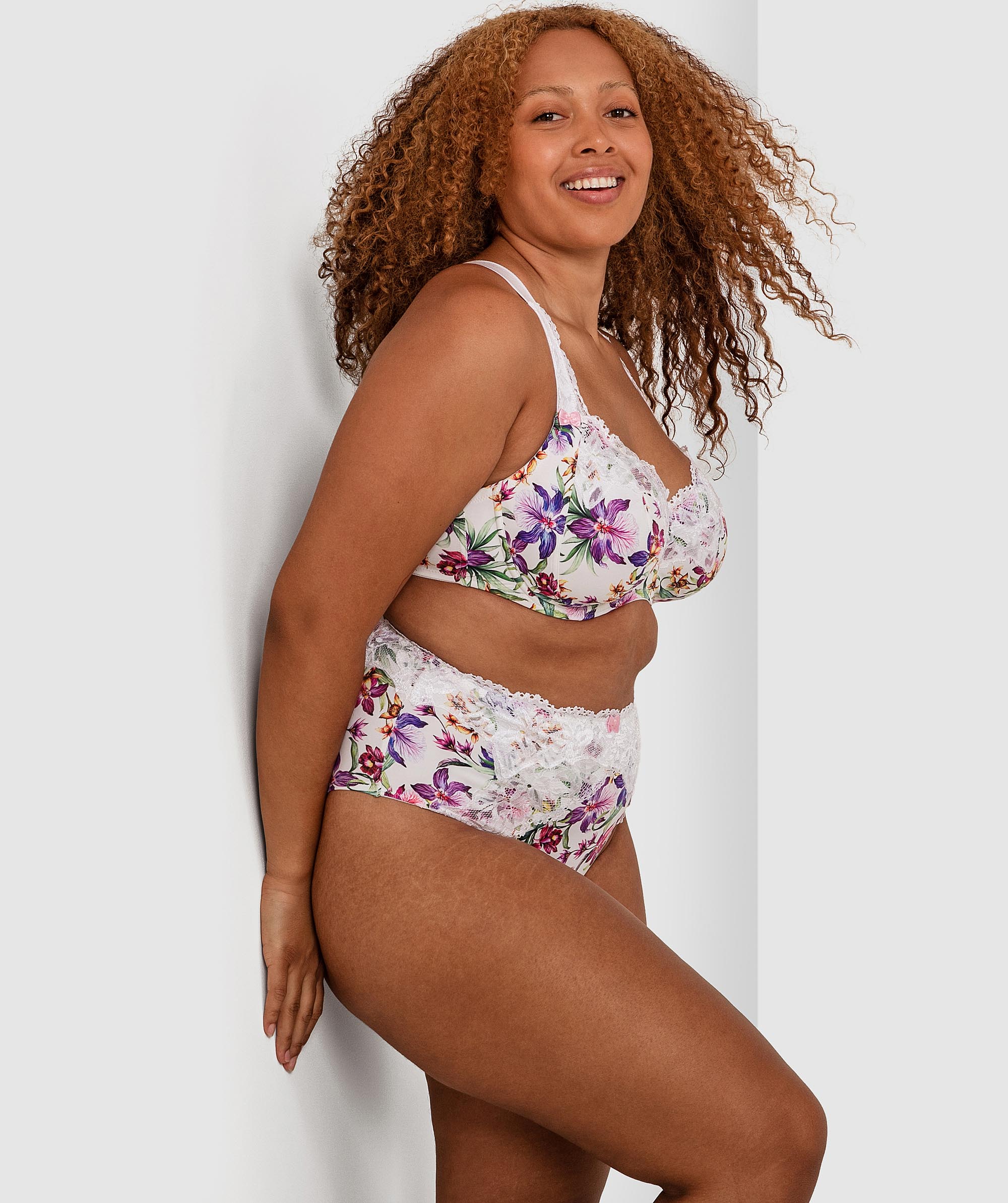 Sapphire High Waist Brief - Print Floral