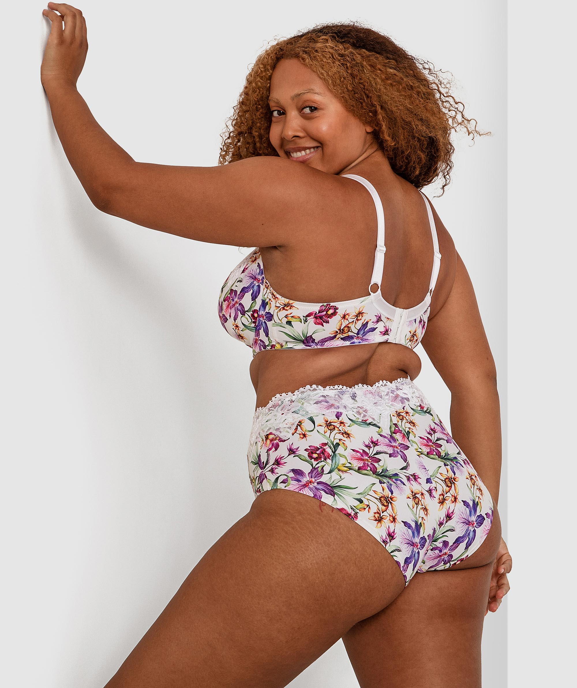 Sapphire High Waist Brief - Print Floral