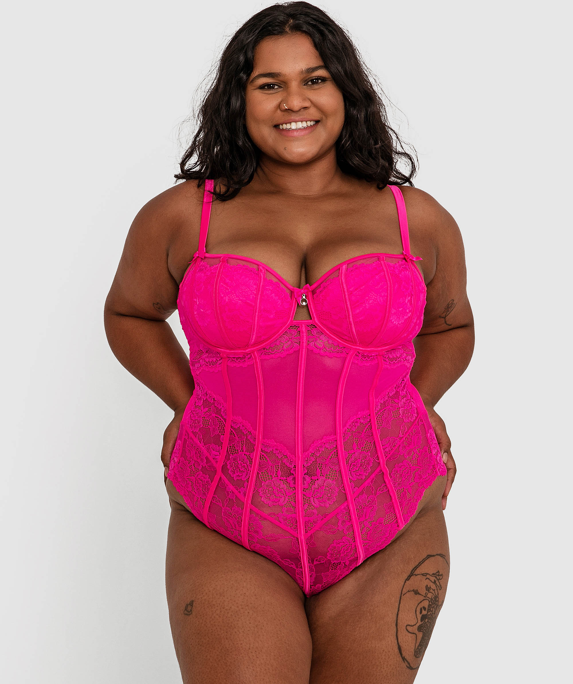 Bethany Sleeveless Bodysuit - Pink