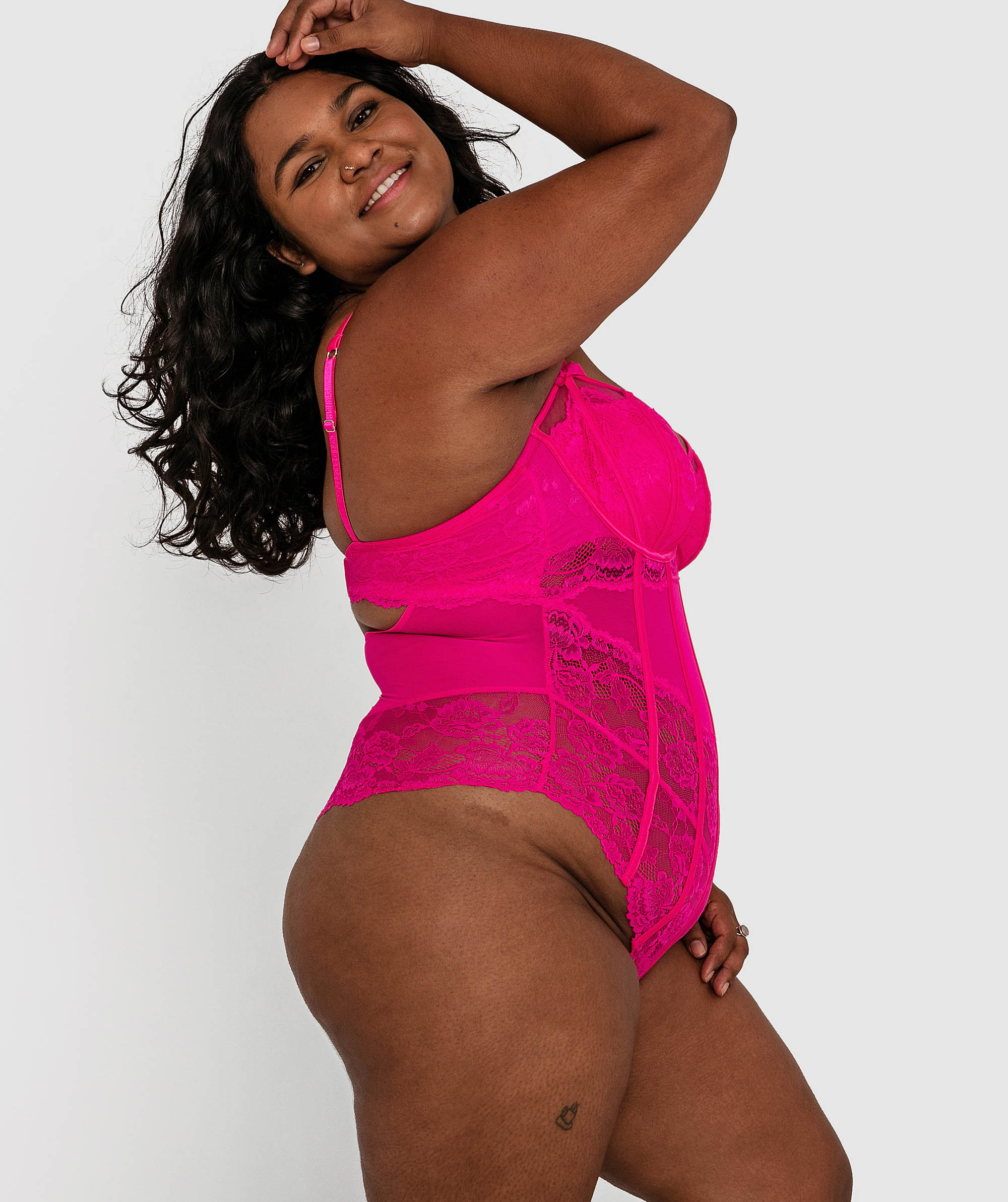 Bethany Sleeveless Bodysuit - Pink
