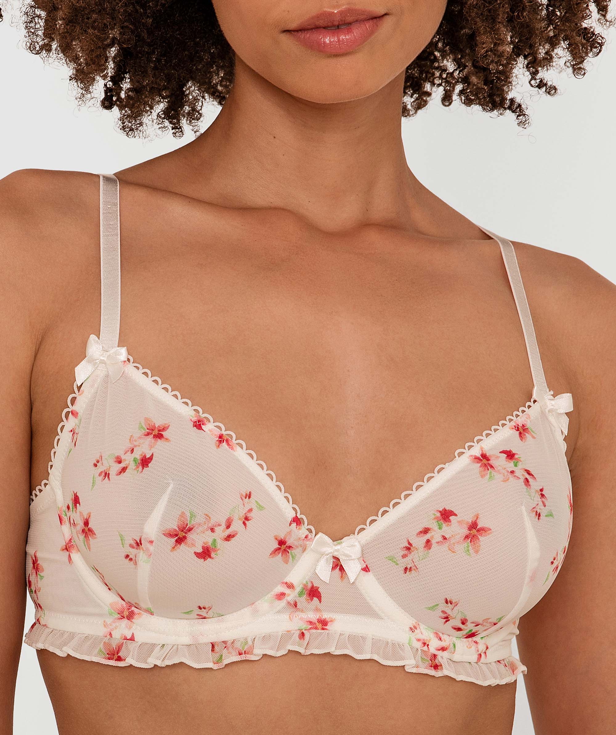 Canna Lily Underwire Bra - Floral Print