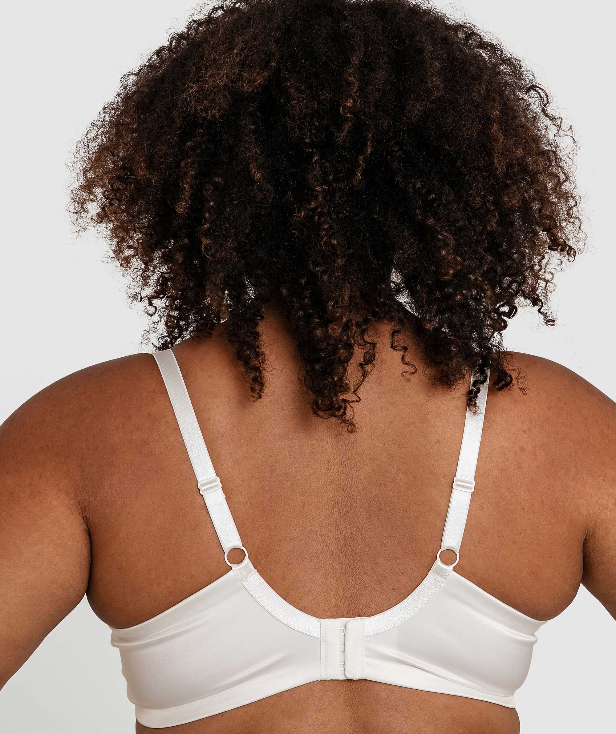 Mandy Full Cup Plunge Underwire Bra - White