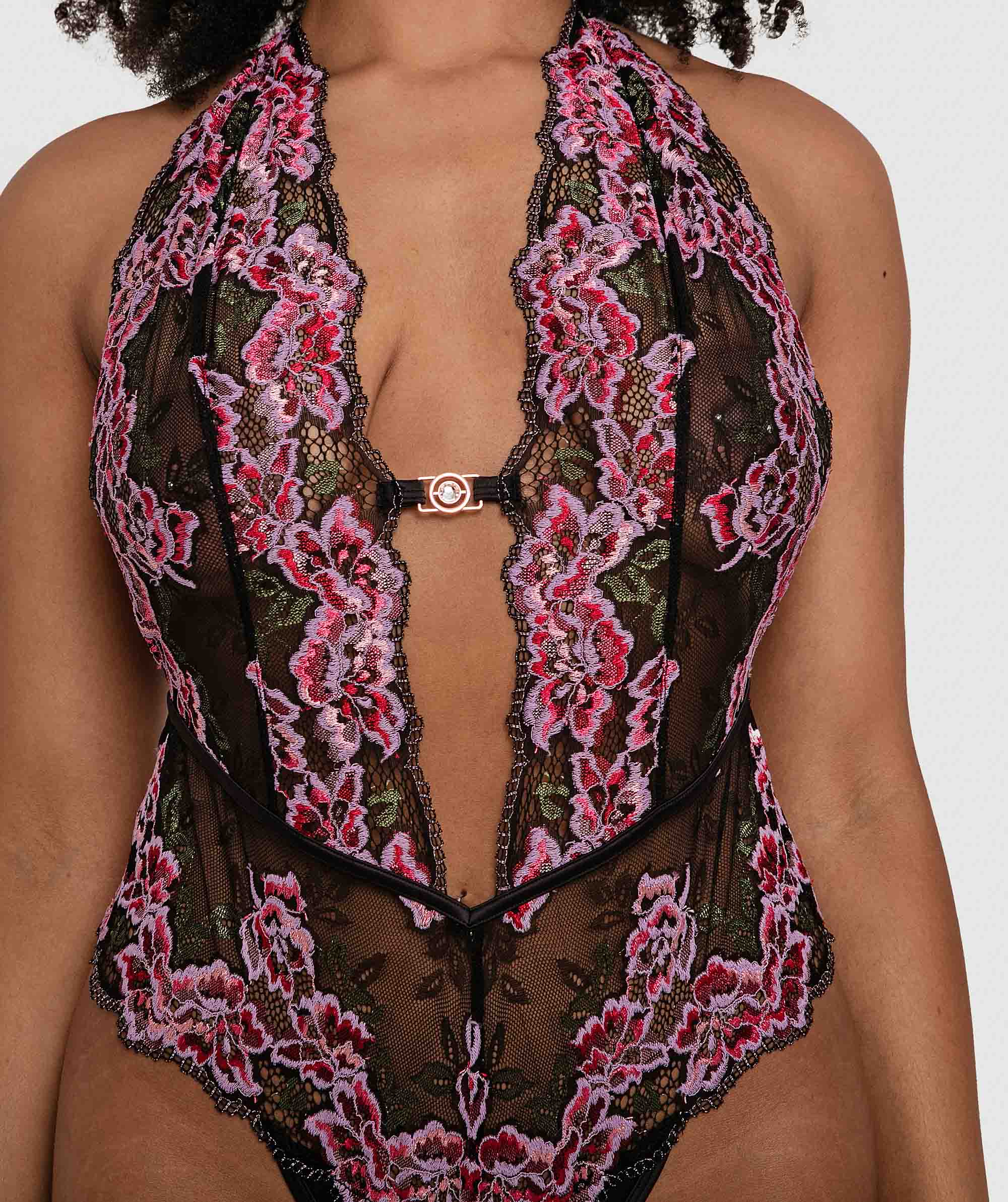 Mandy Plunge Bodysuit - Black