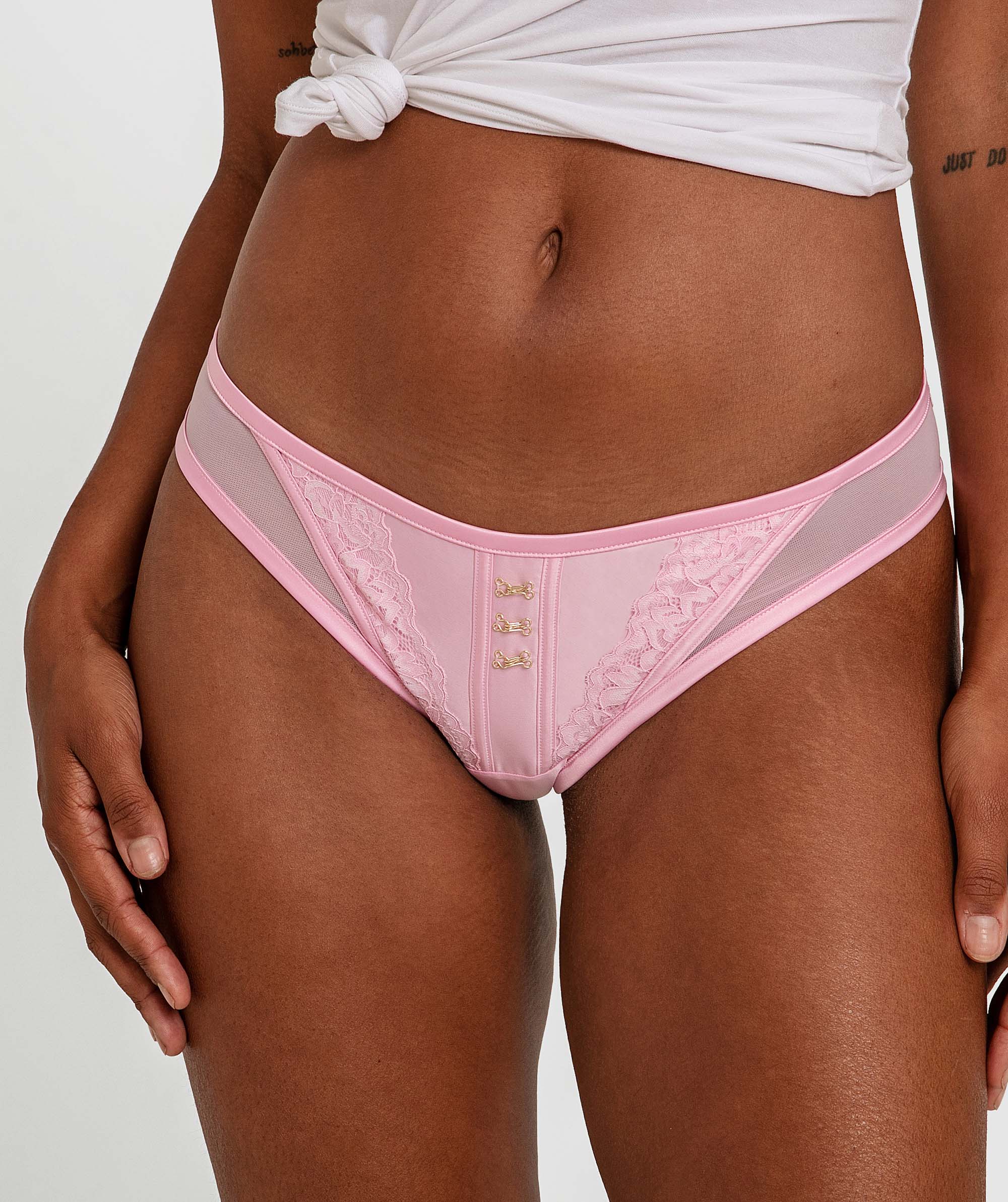 Edwina Brazilian Knicker - Pink