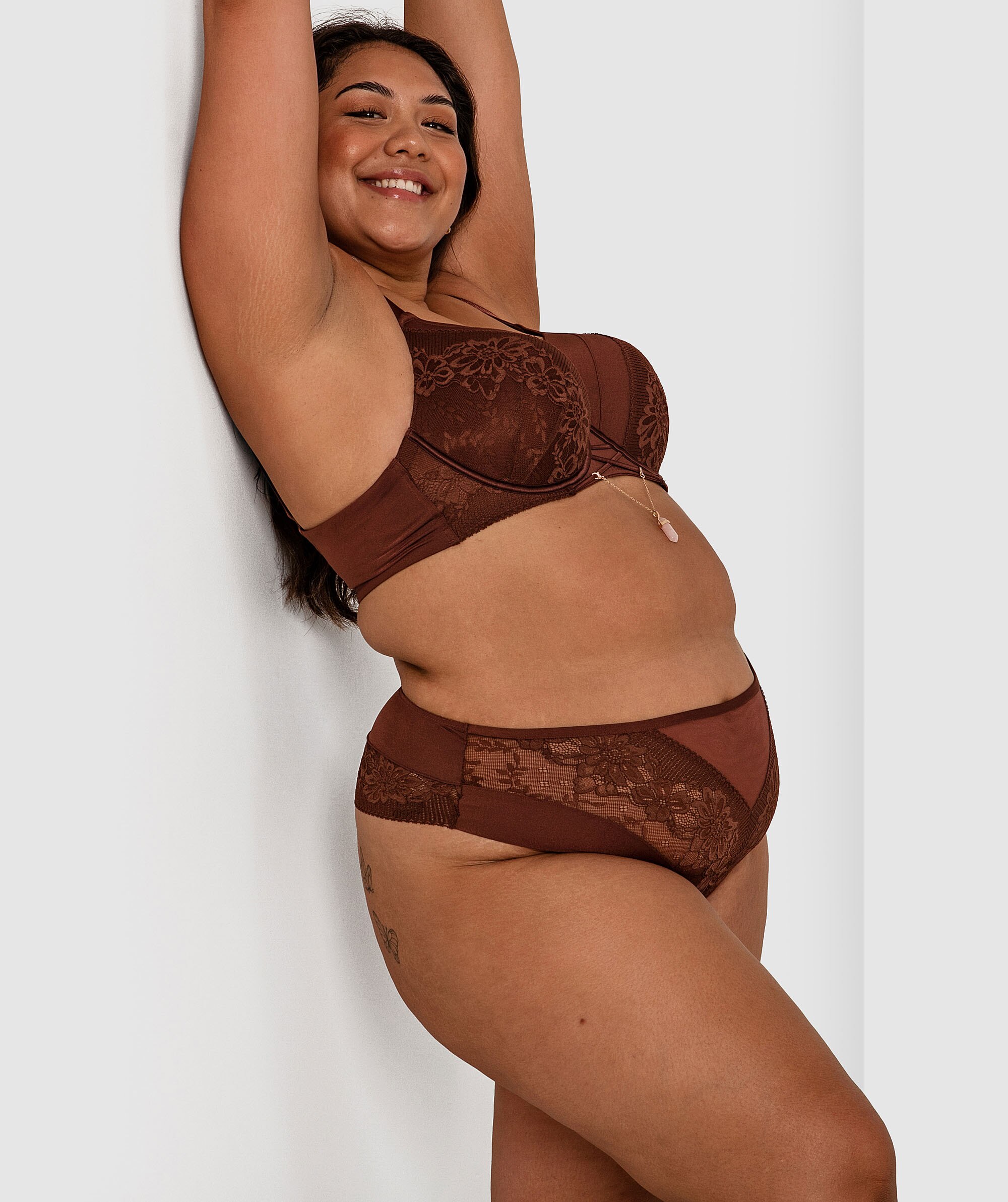 Cadence High Waist V String - Nude 6
