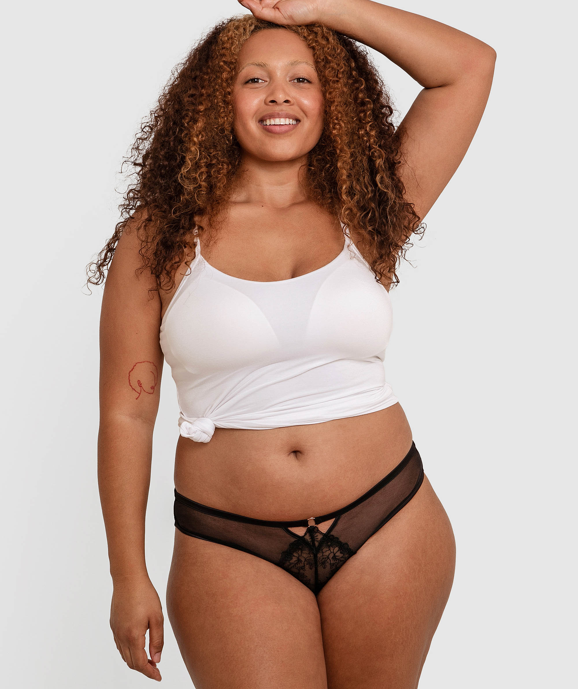 Soraya Brazilian Knicker - Black