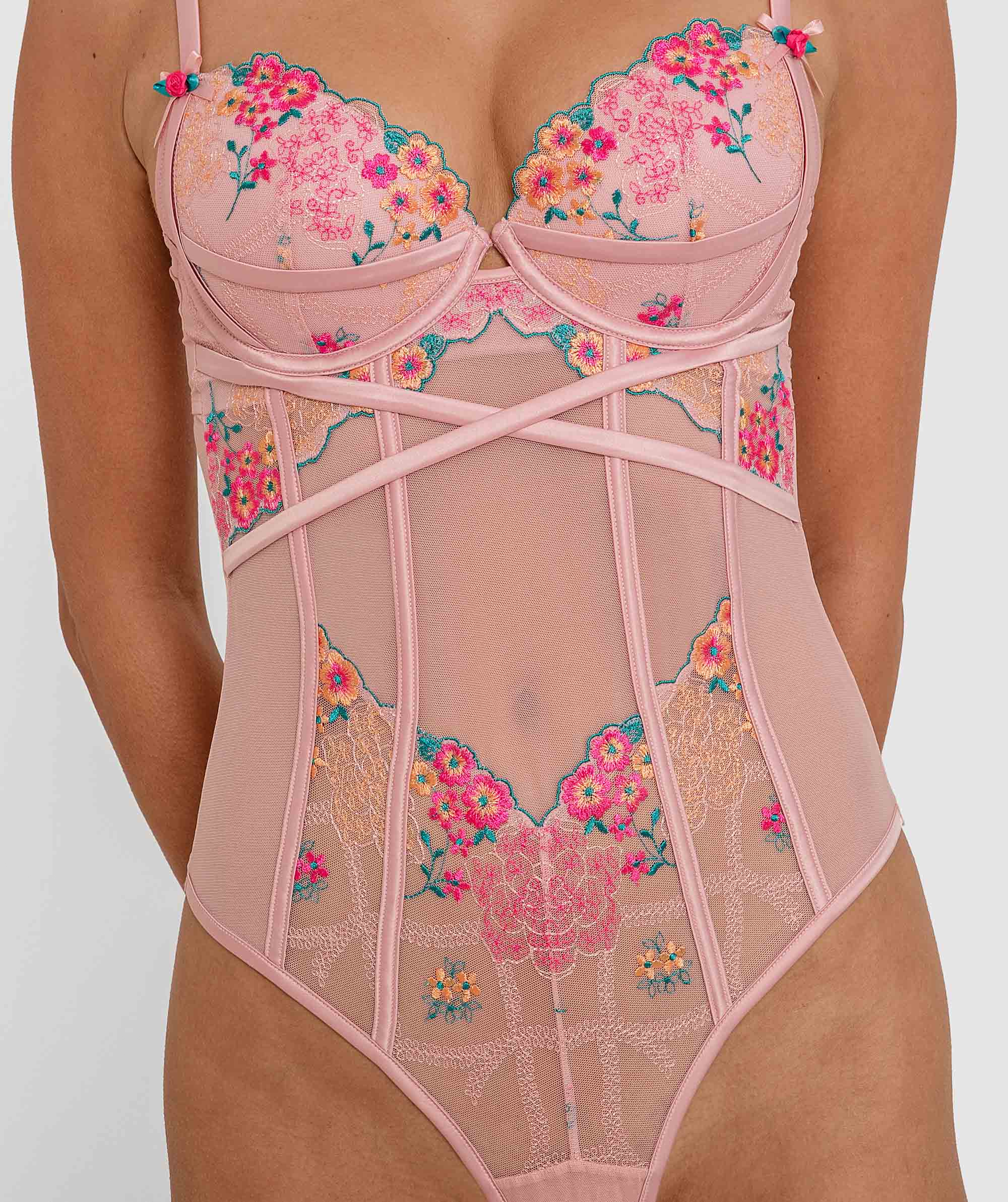 Enchanted Clementine Push Up Bodysuit - Multicolour
