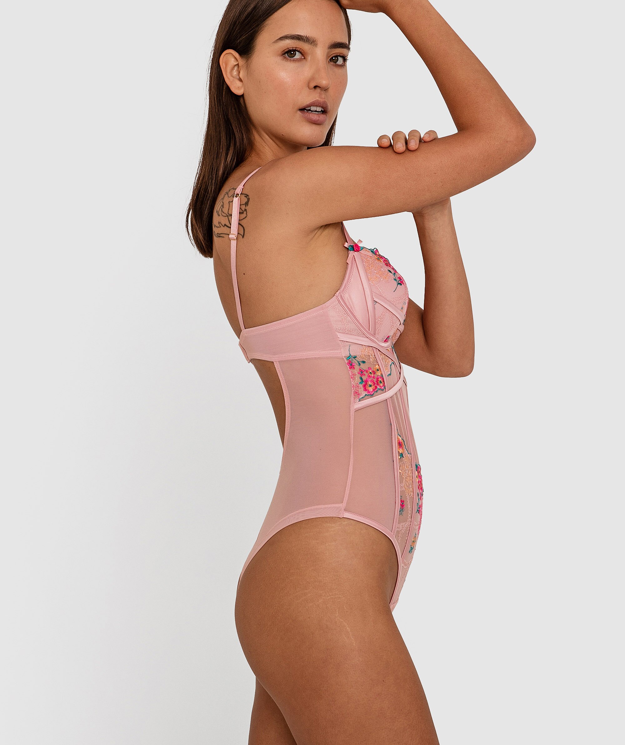 Enchanted Clementine Push Up Bodysuit - Multicolour