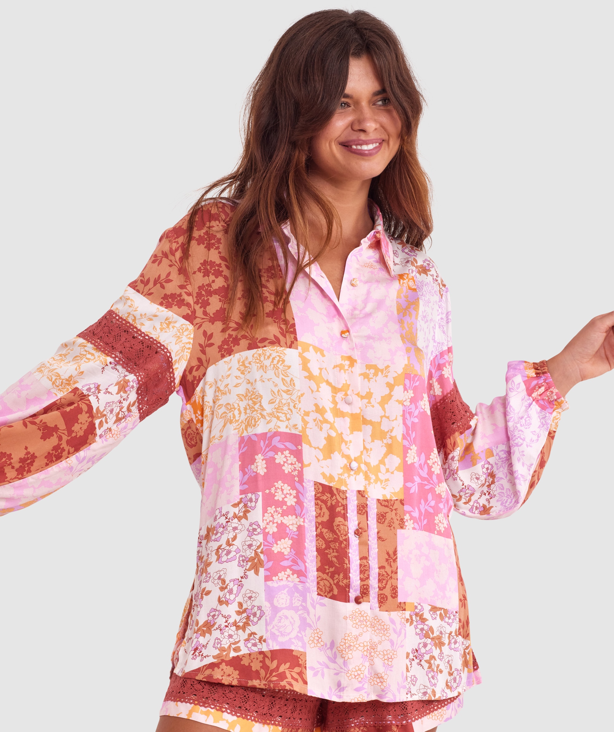 Cassidy Long Sleeve Shirt - Print