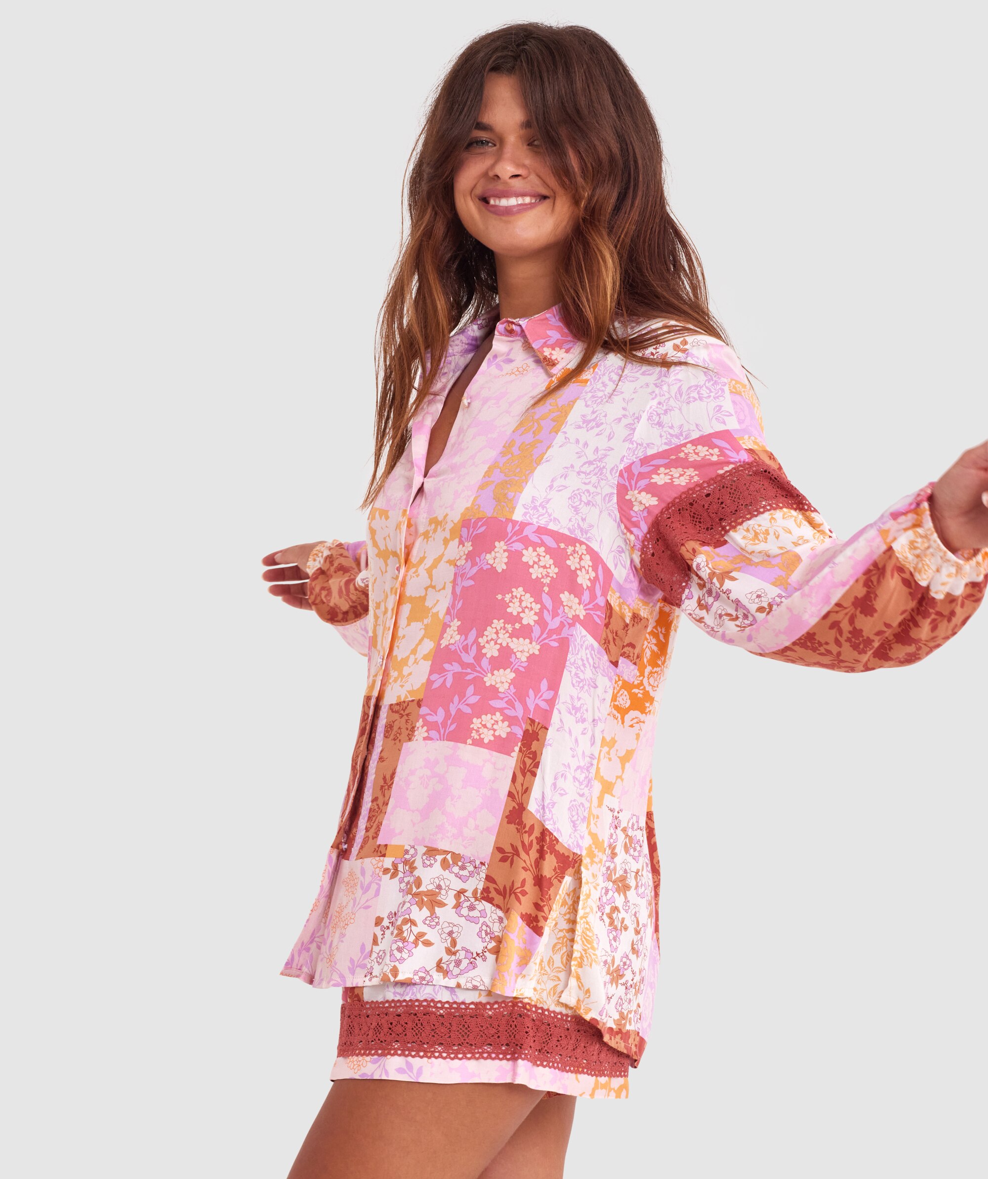 Cassidy Long Sleeve Shirt - Print