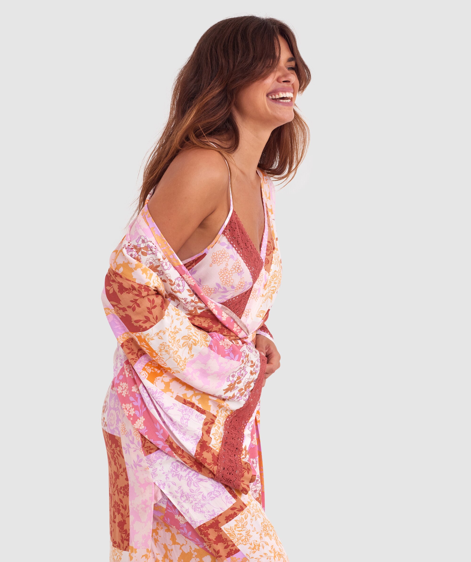 Cassidy Long Wrap - Print
