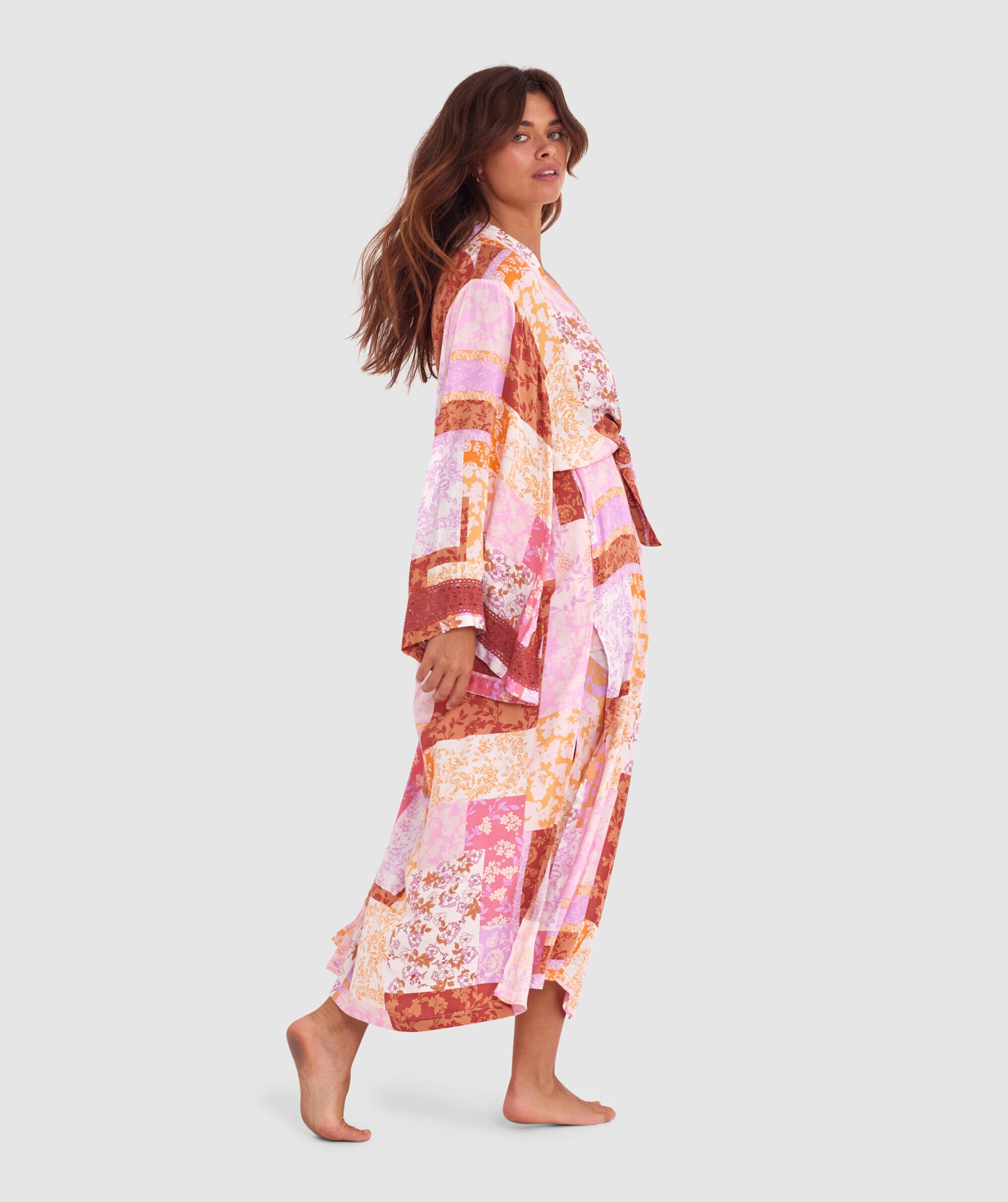 Cassidy Long Wrap - Print
