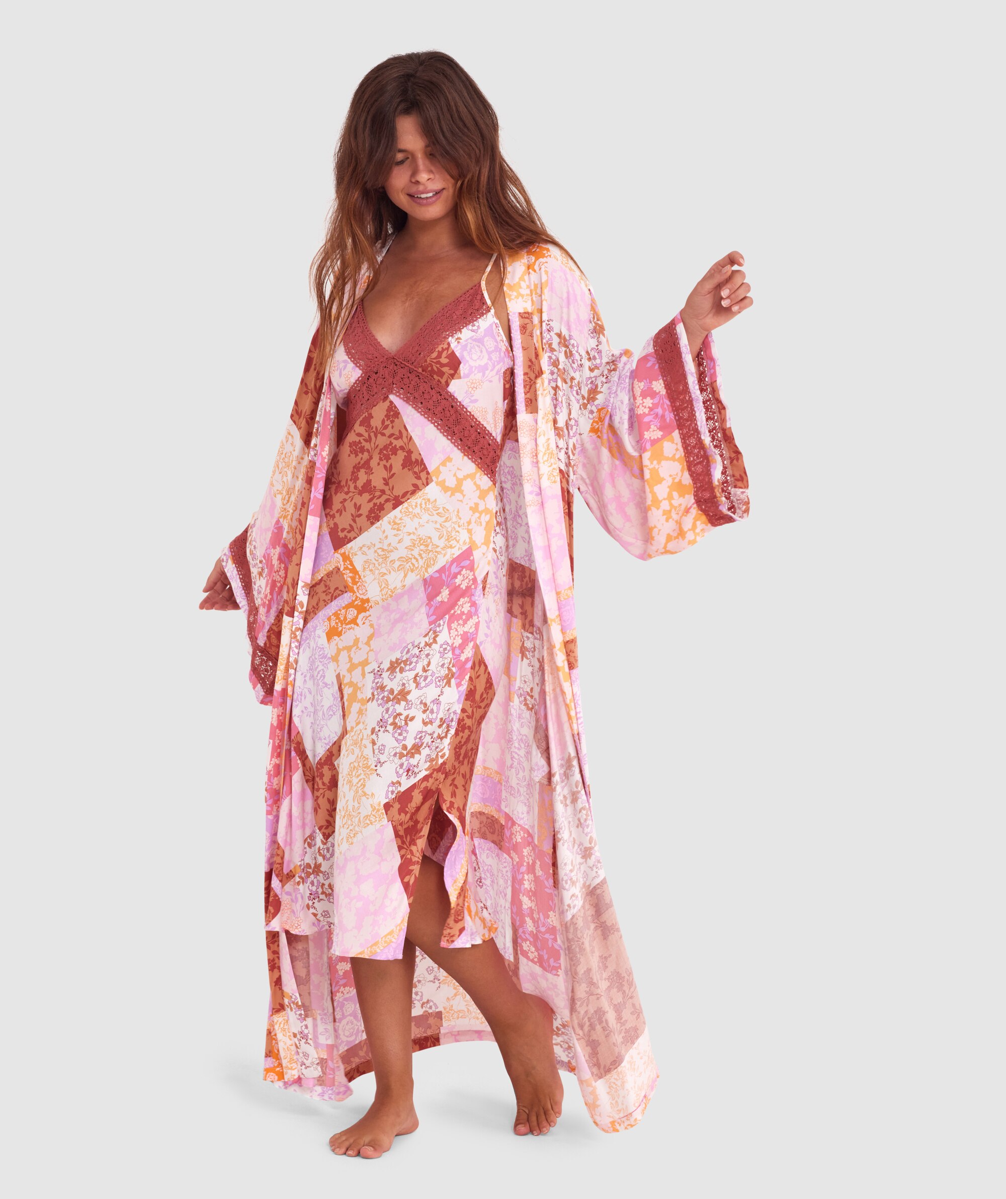 Cassidy Long Wrap - Print