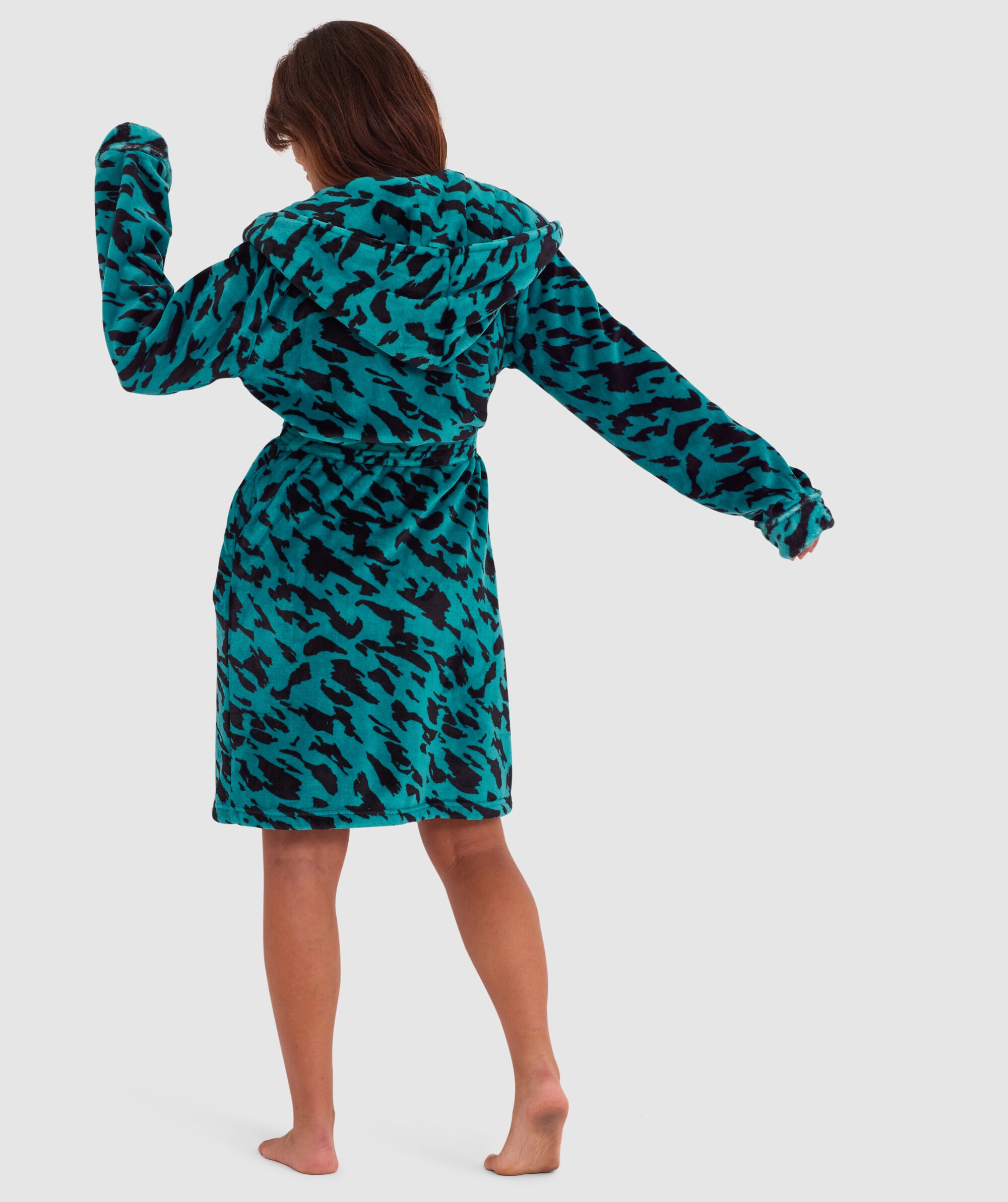 Zuri Short Gown - Print Animal