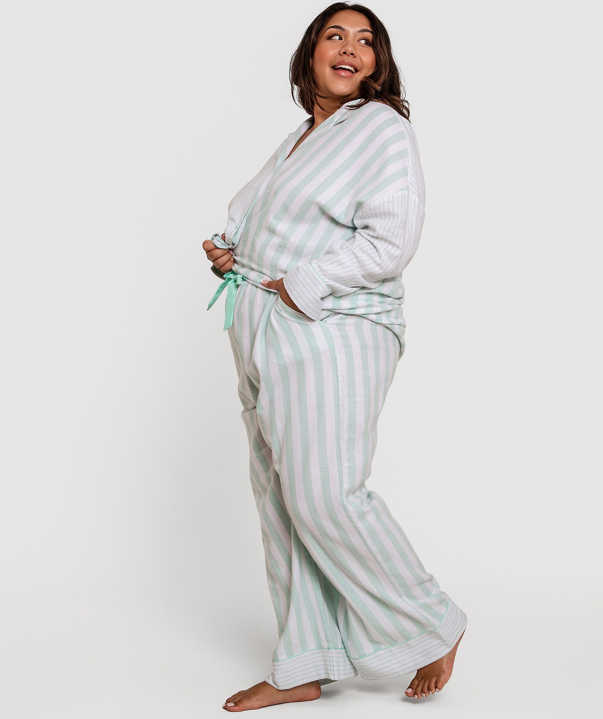 Maple Long Pant - Stripe Print