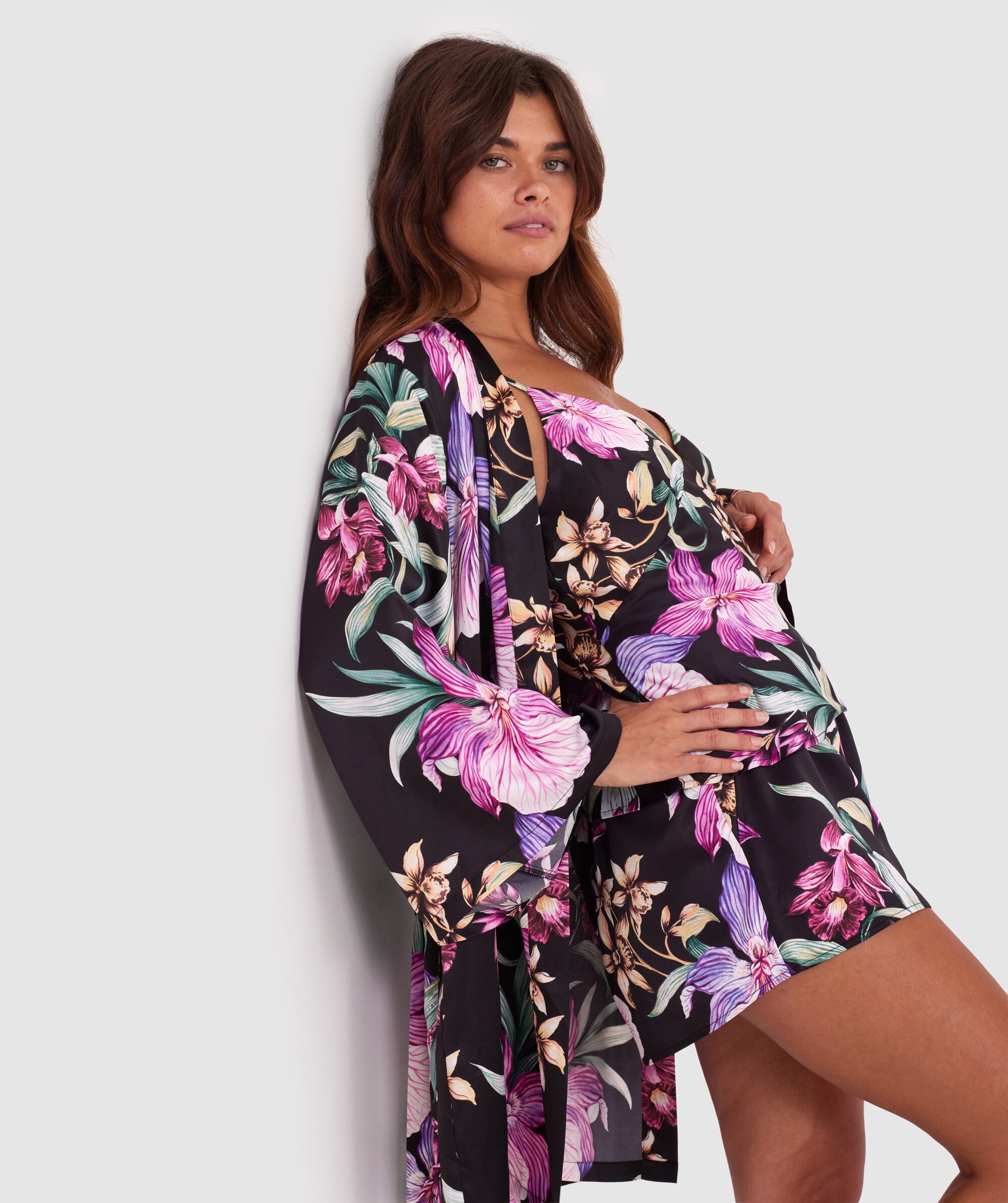Orchid Bloom Print Wrap - Print Floral
