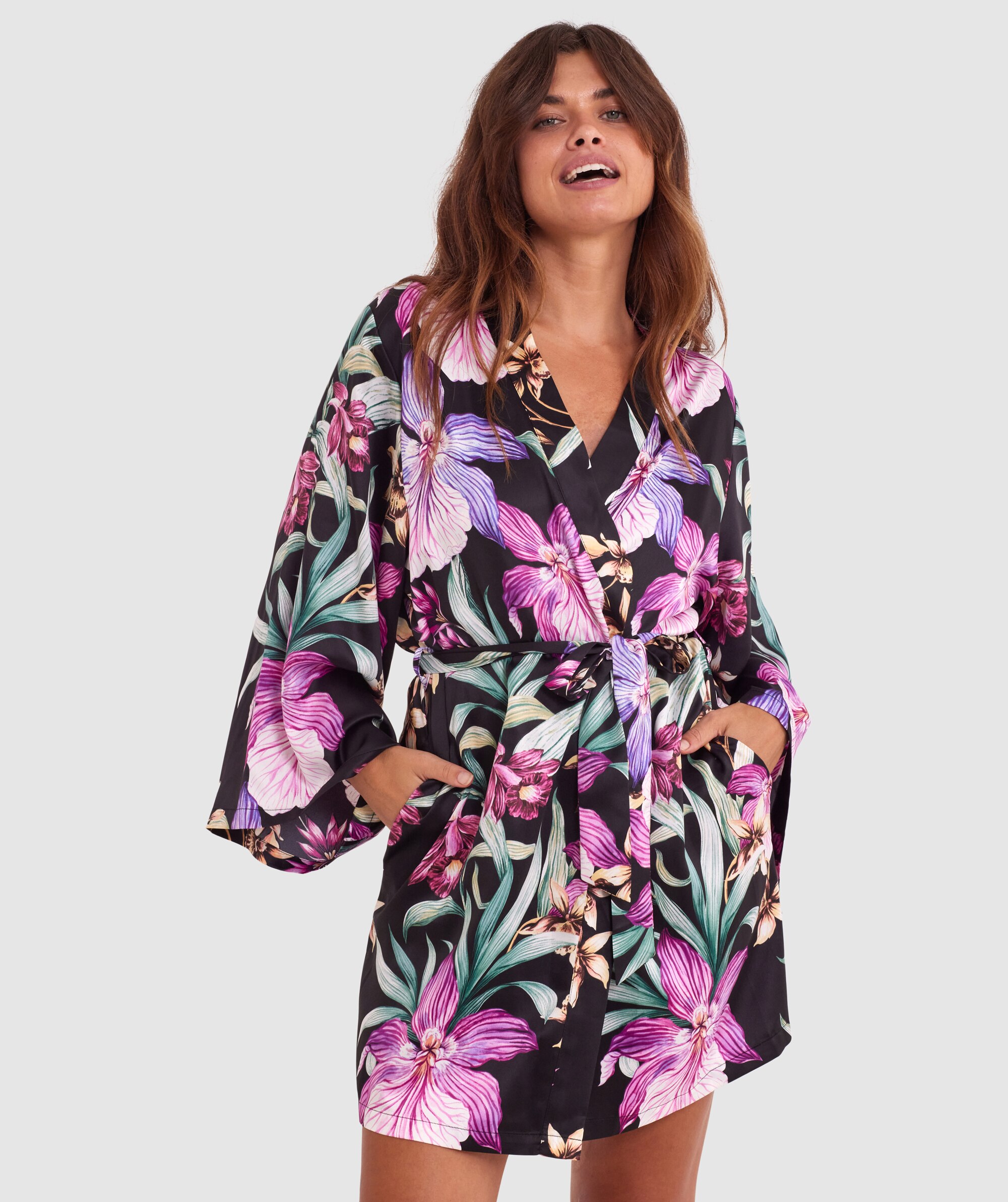 Orchid Bloom Print Wrap - Print Floral