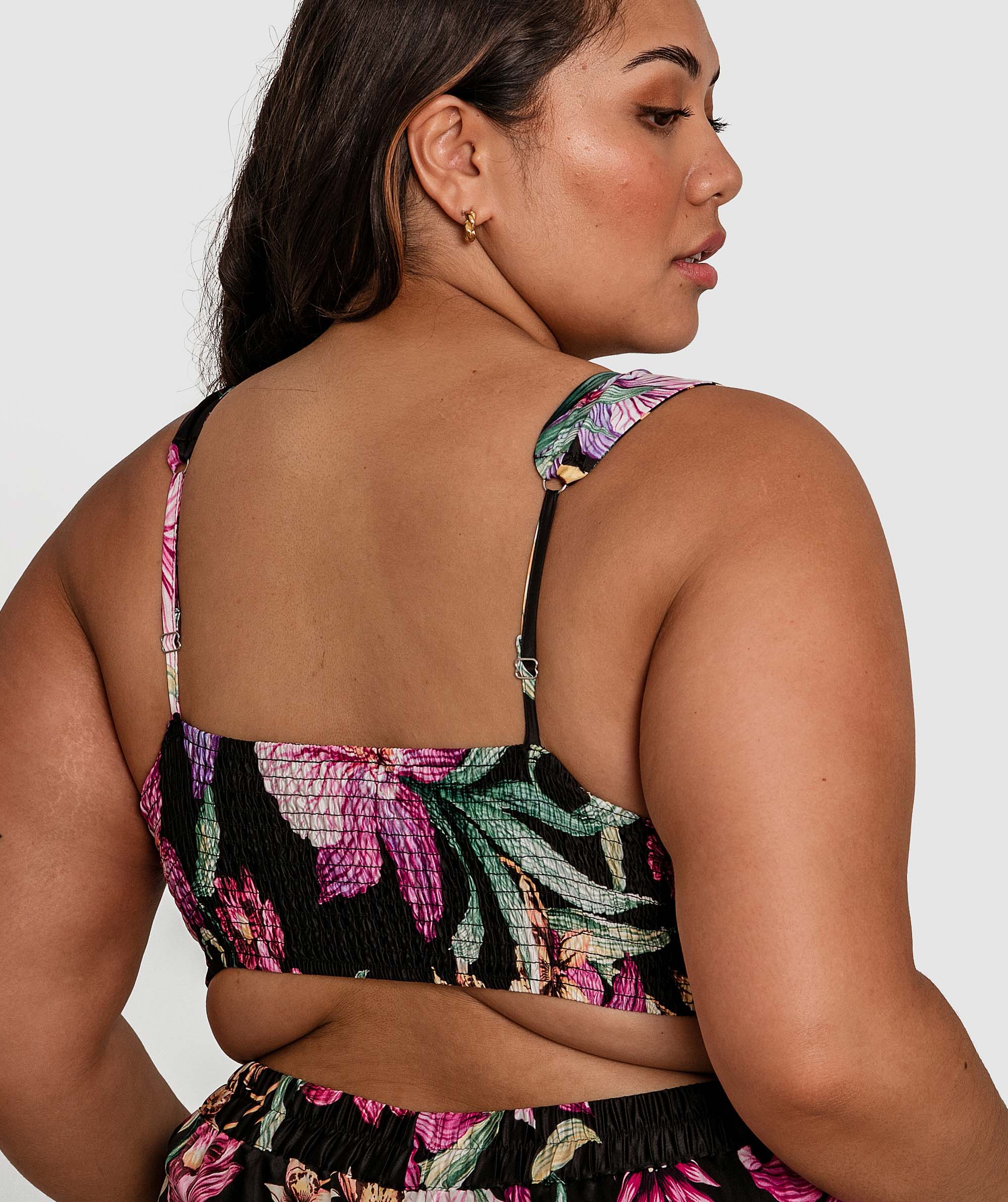 Orchid Bloom Print Crop Cami - Print Floral