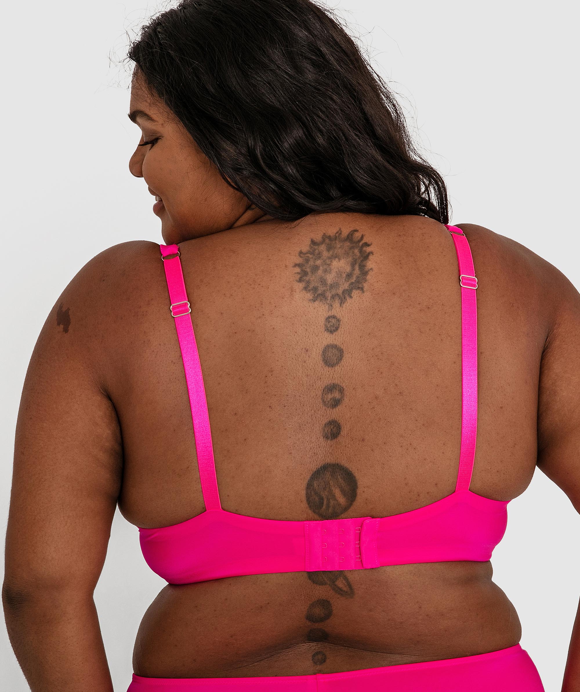 Inez Full Cup Underwire Balconette Bra - Pink
