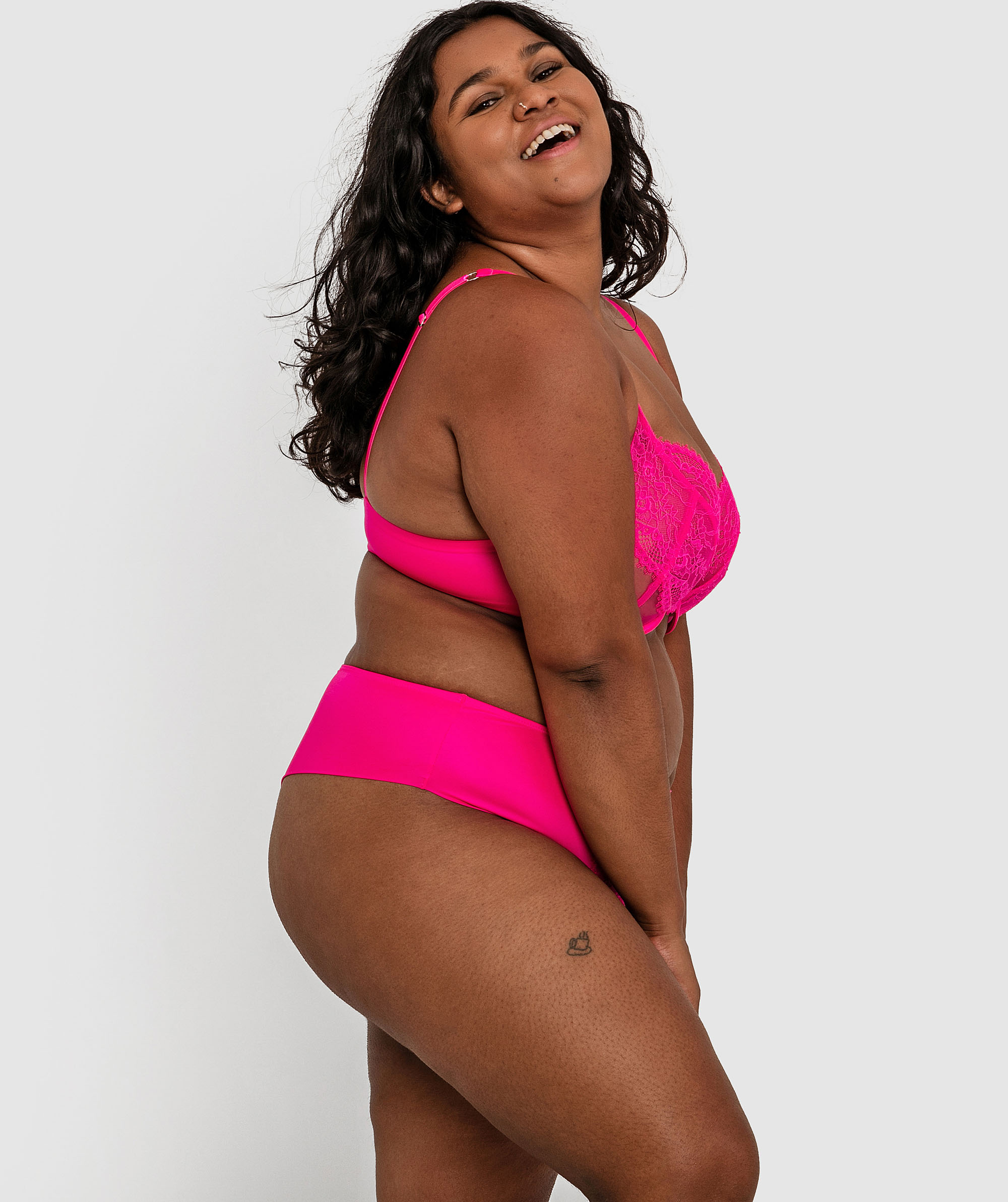 Inez High Waist V String - Pink