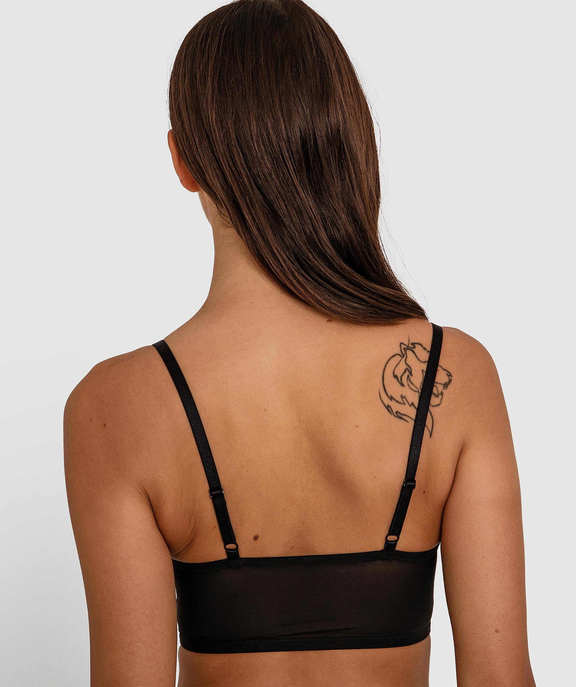 Breeze Longline Push Up Bra - Black