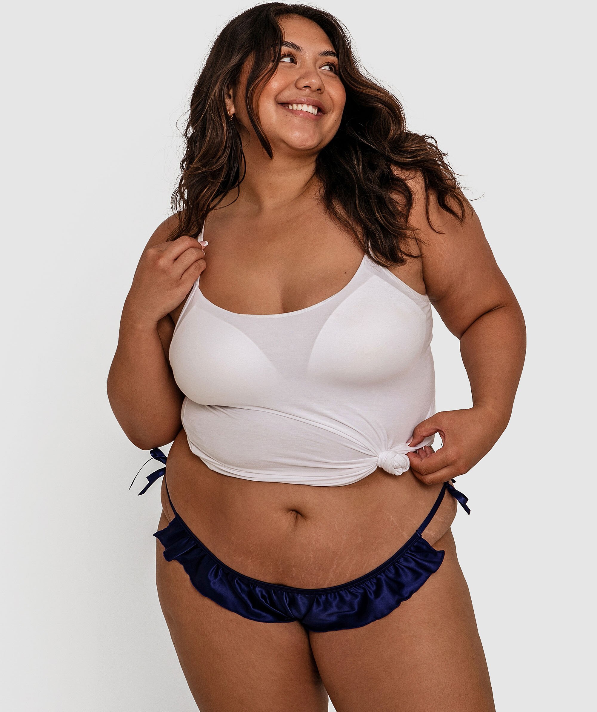 Eve Brazilian Knicker - Navy
