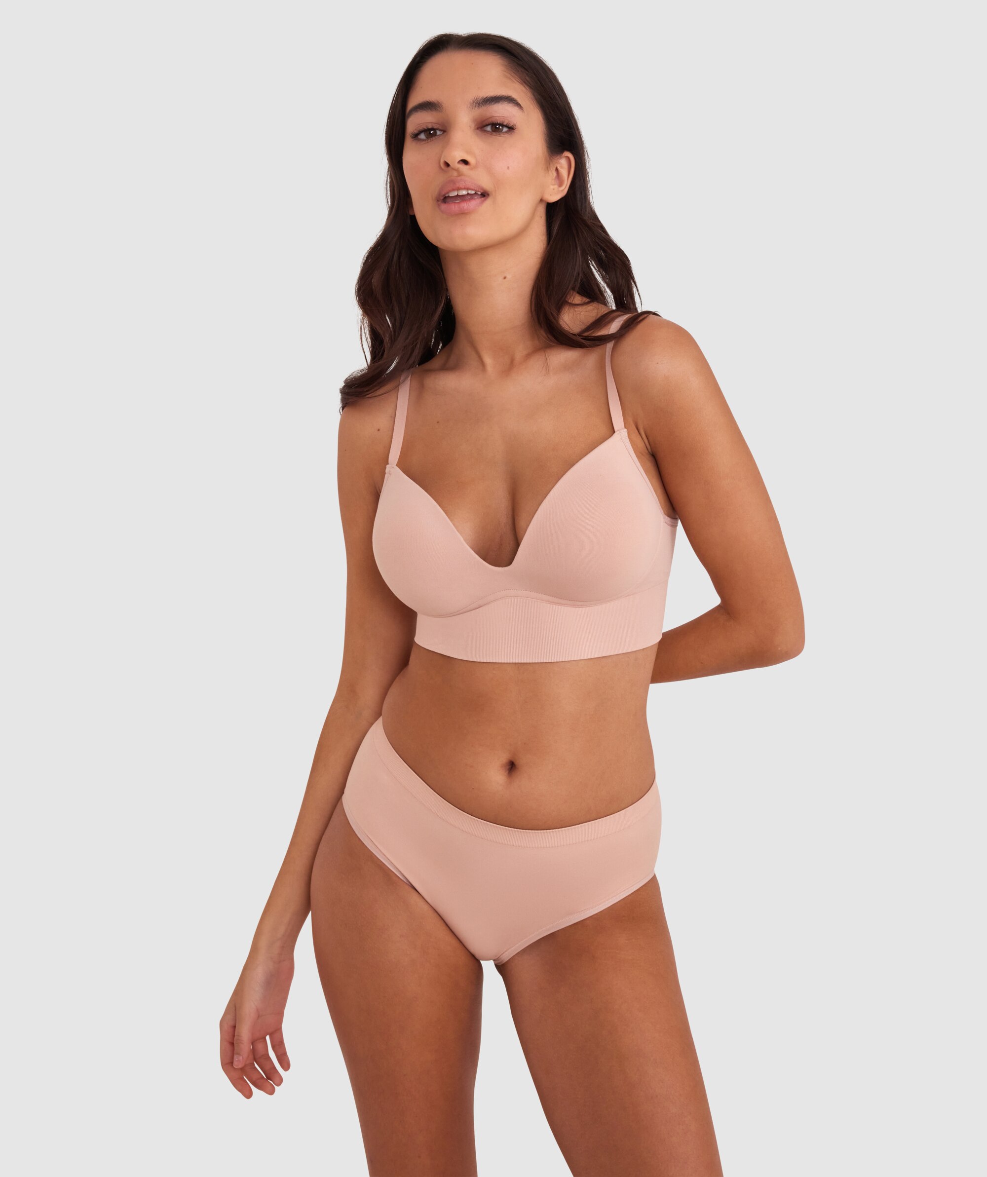Atmosphere Nude Cami Sheer Basic PLUS main image 0