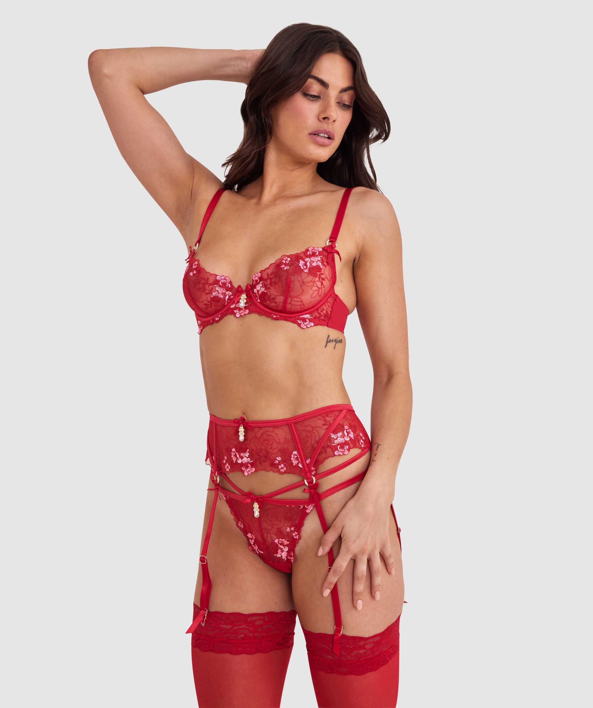 Bras N Things Enchanted Sakura Underwire Bra Red 01447701