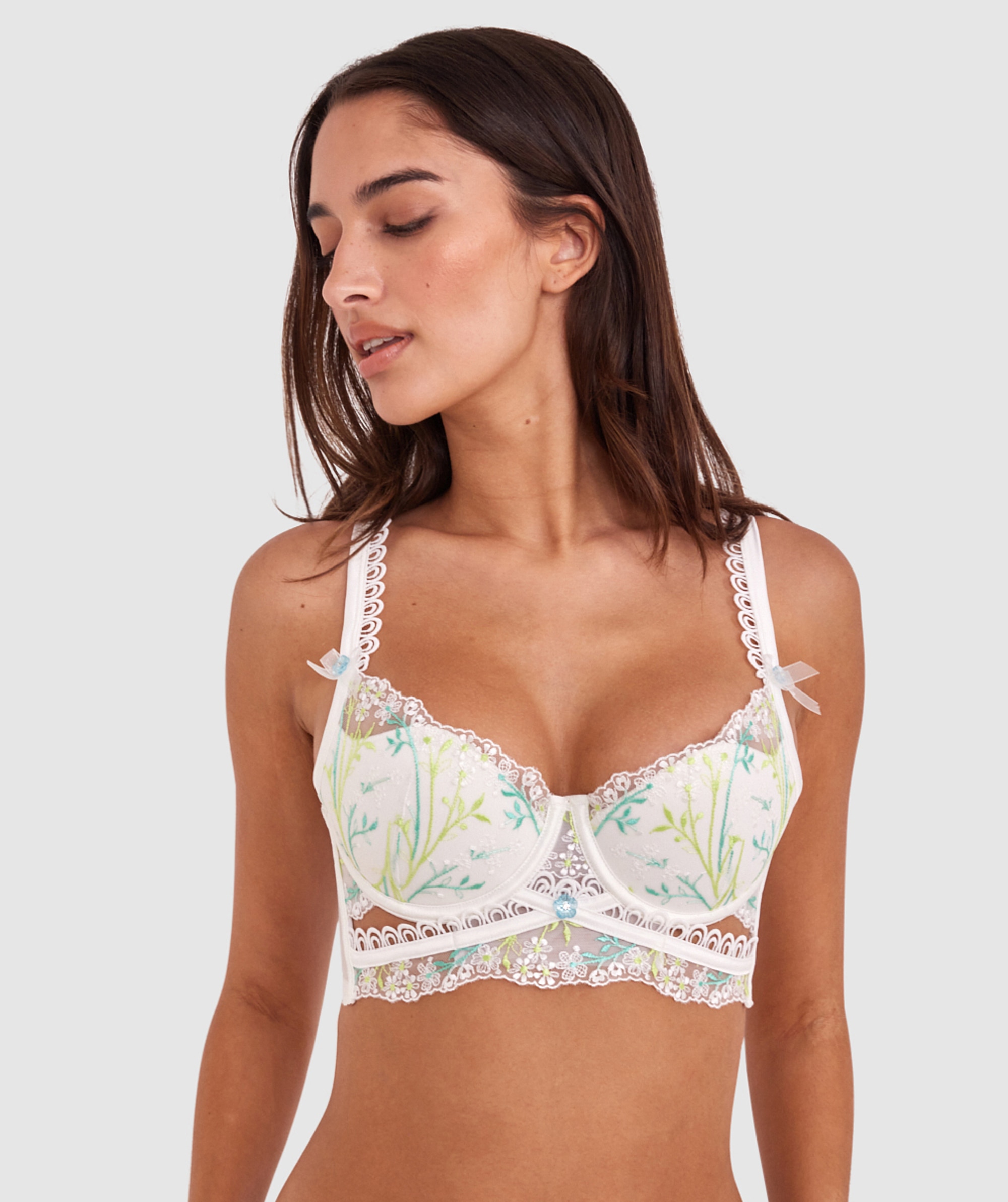 Enchanted A Daisy Summer Push Up Bra - Ivory