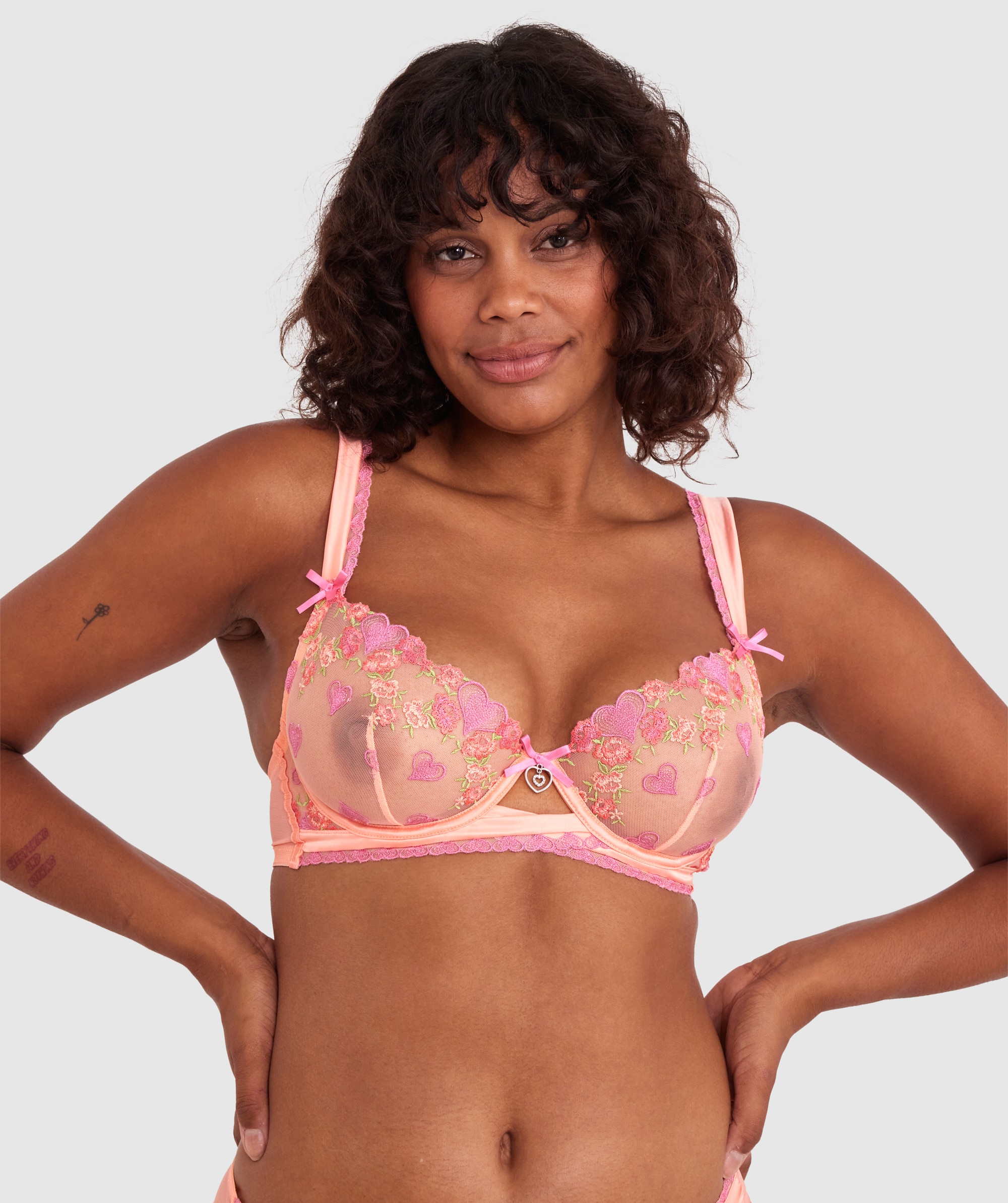 Enchanted Lovestruck Underwire Bra - Light Coral