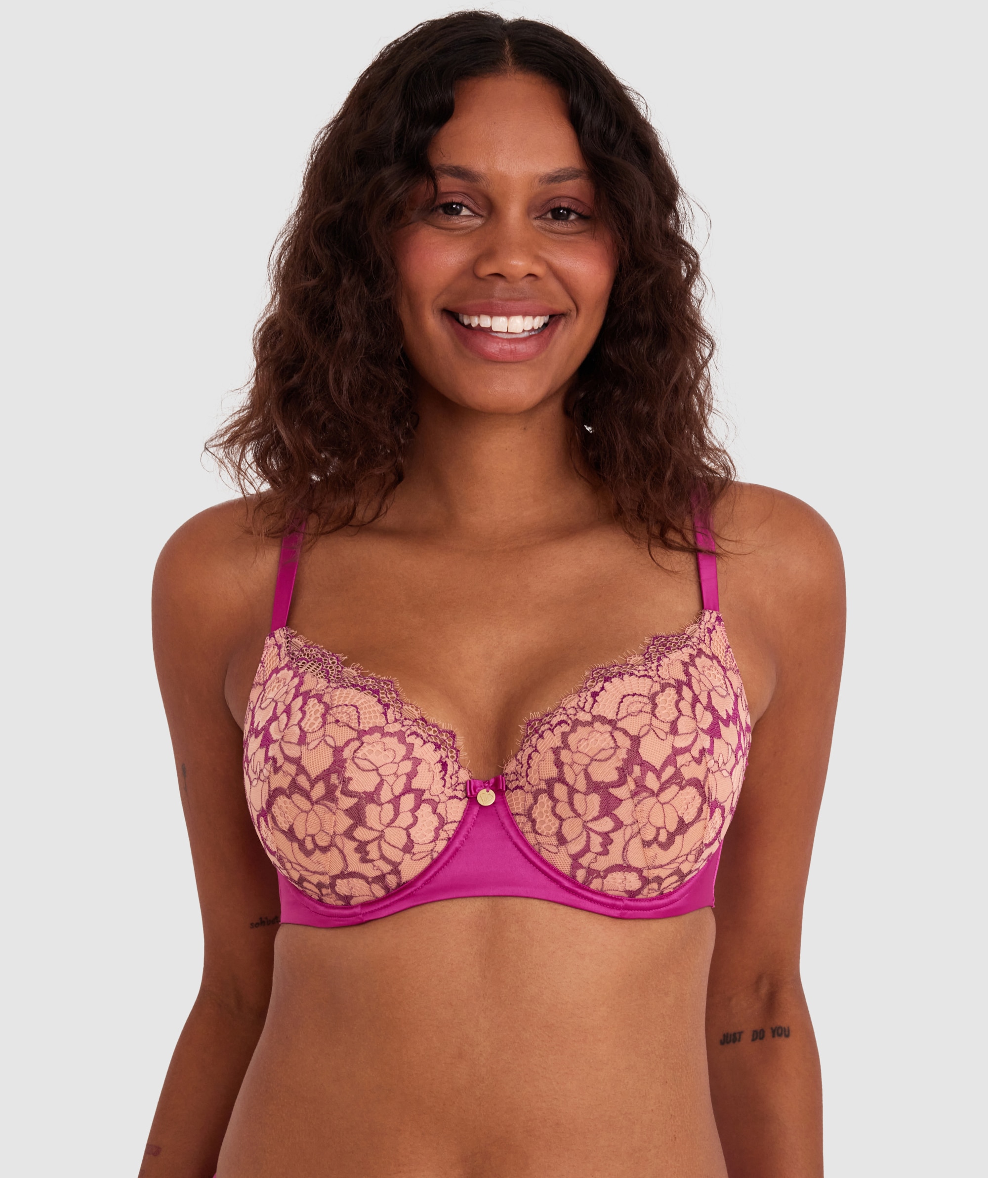 Madrid Full Cup Underwire Bra - Rose
