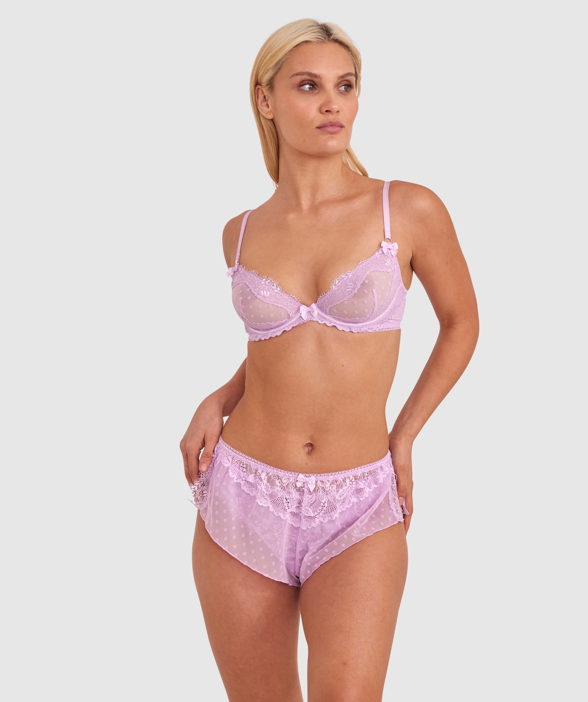 Bras N Things Daphne Push Up Bra Lavender 01519301