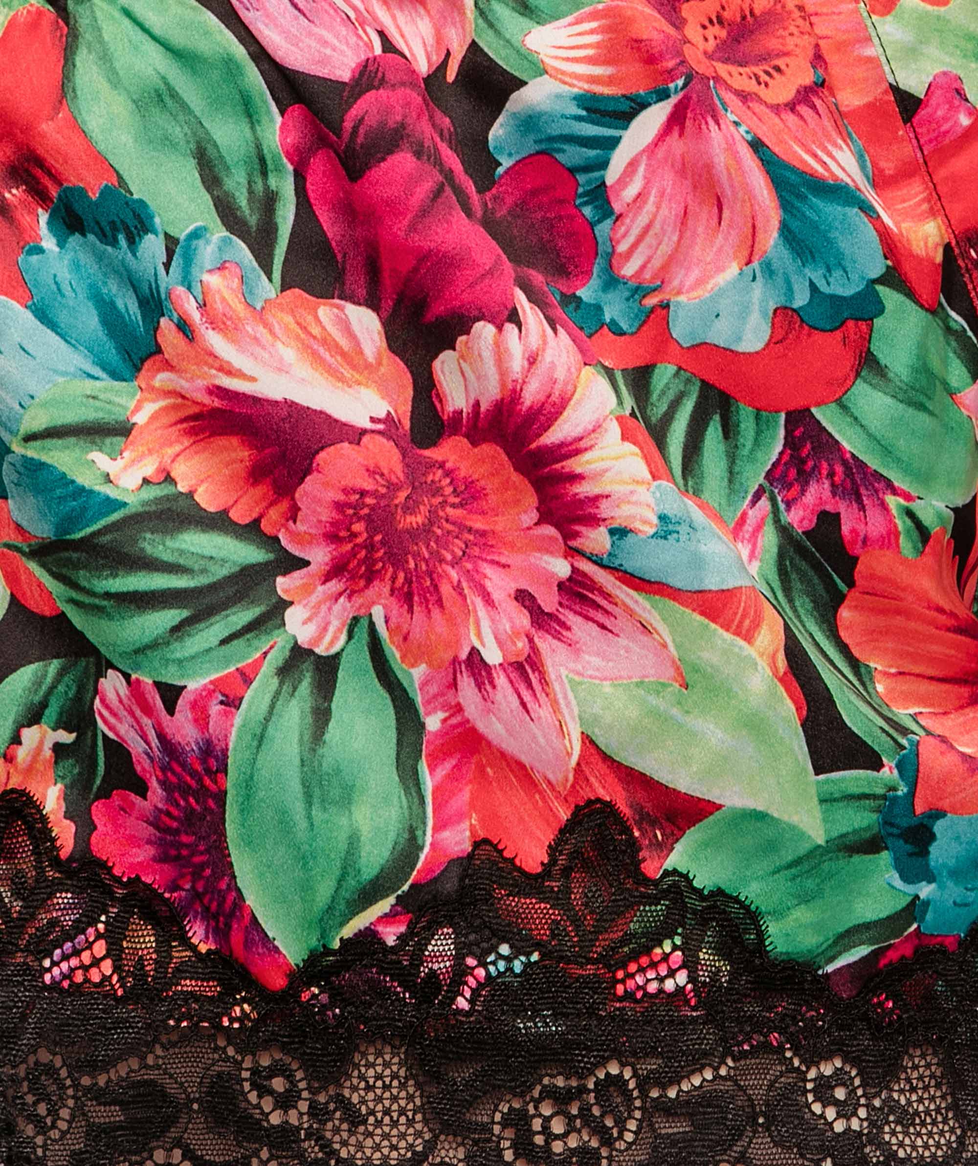 Twilight Tropic Print Shorts - Floral Print