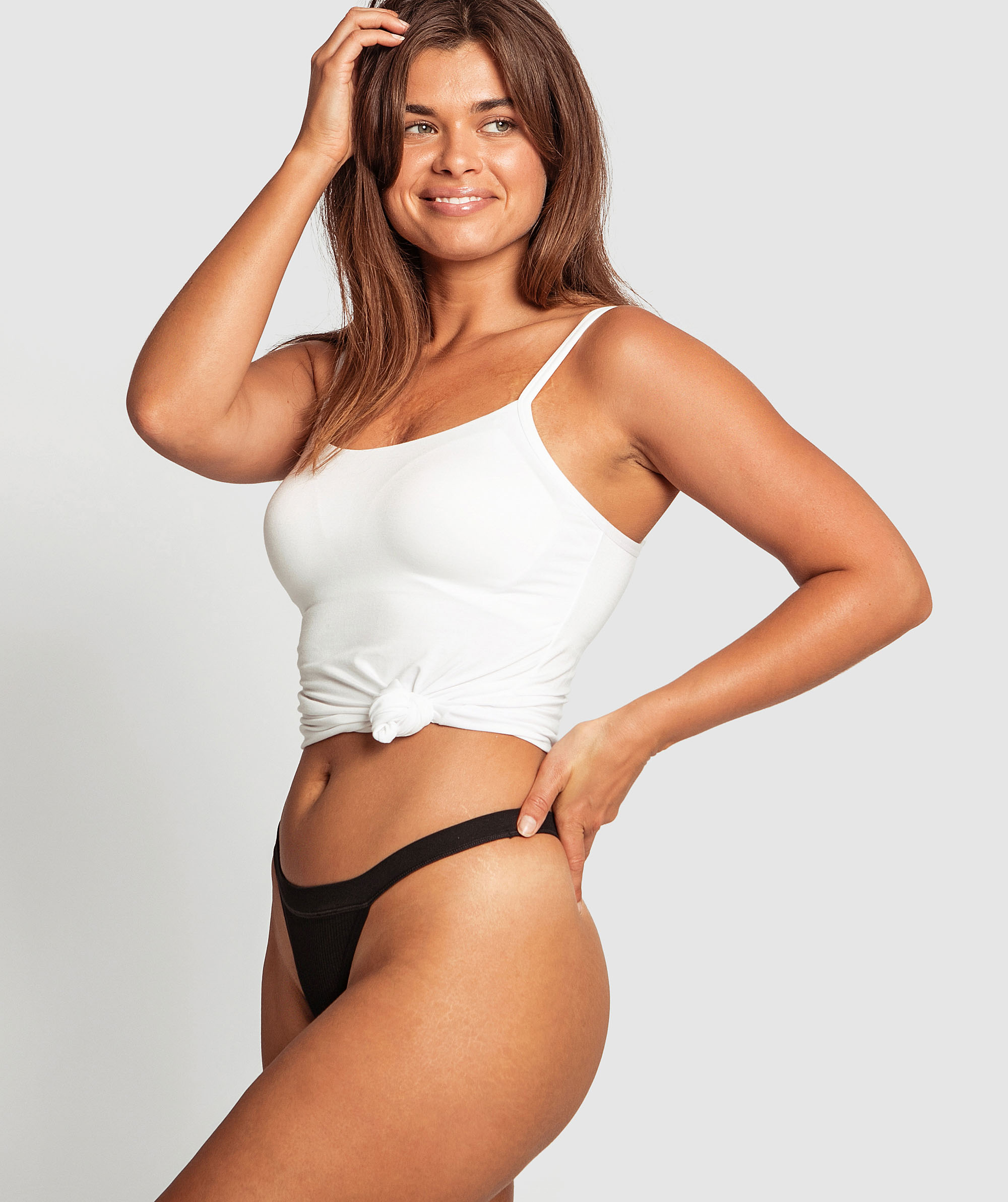 Rachel Mini V Knicker - Black