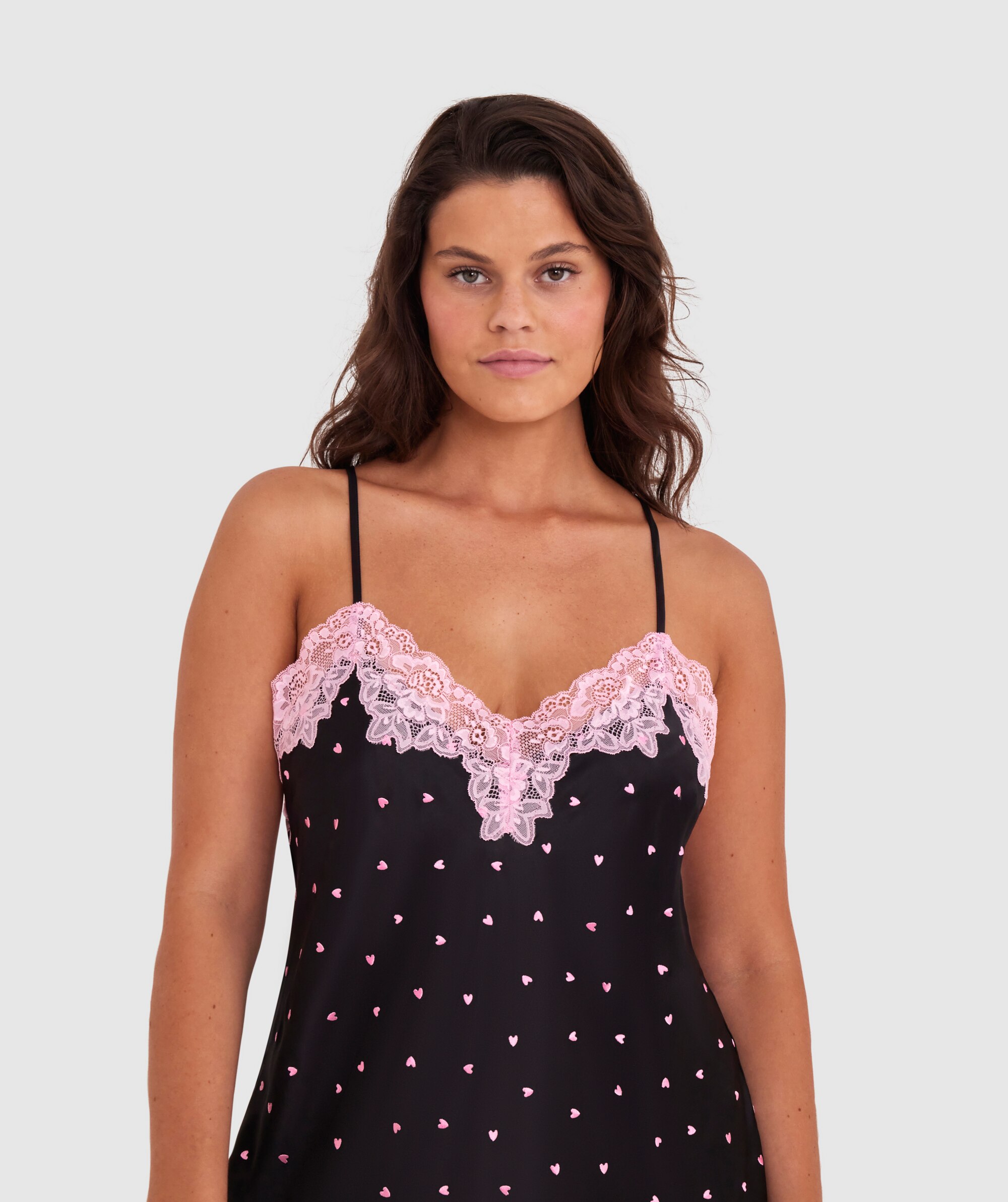Bras N Things Angelica Hearts Short Black 01489901