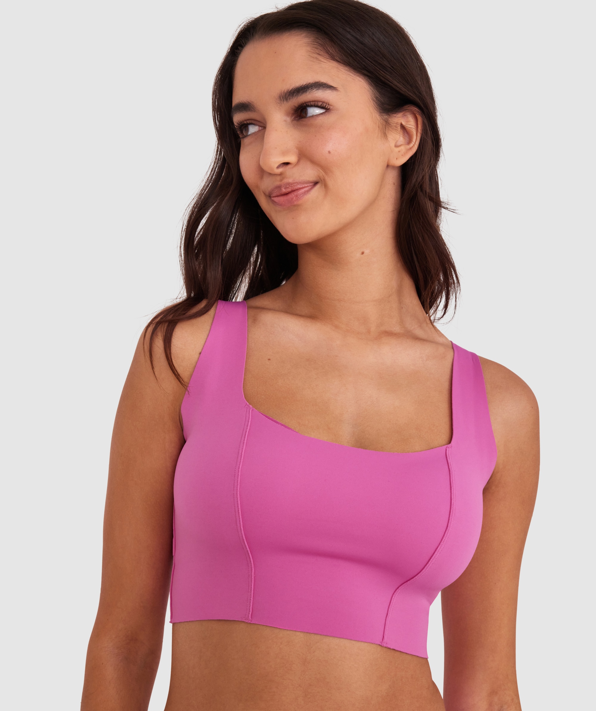 Base Layers Wirefree Crop - Pink