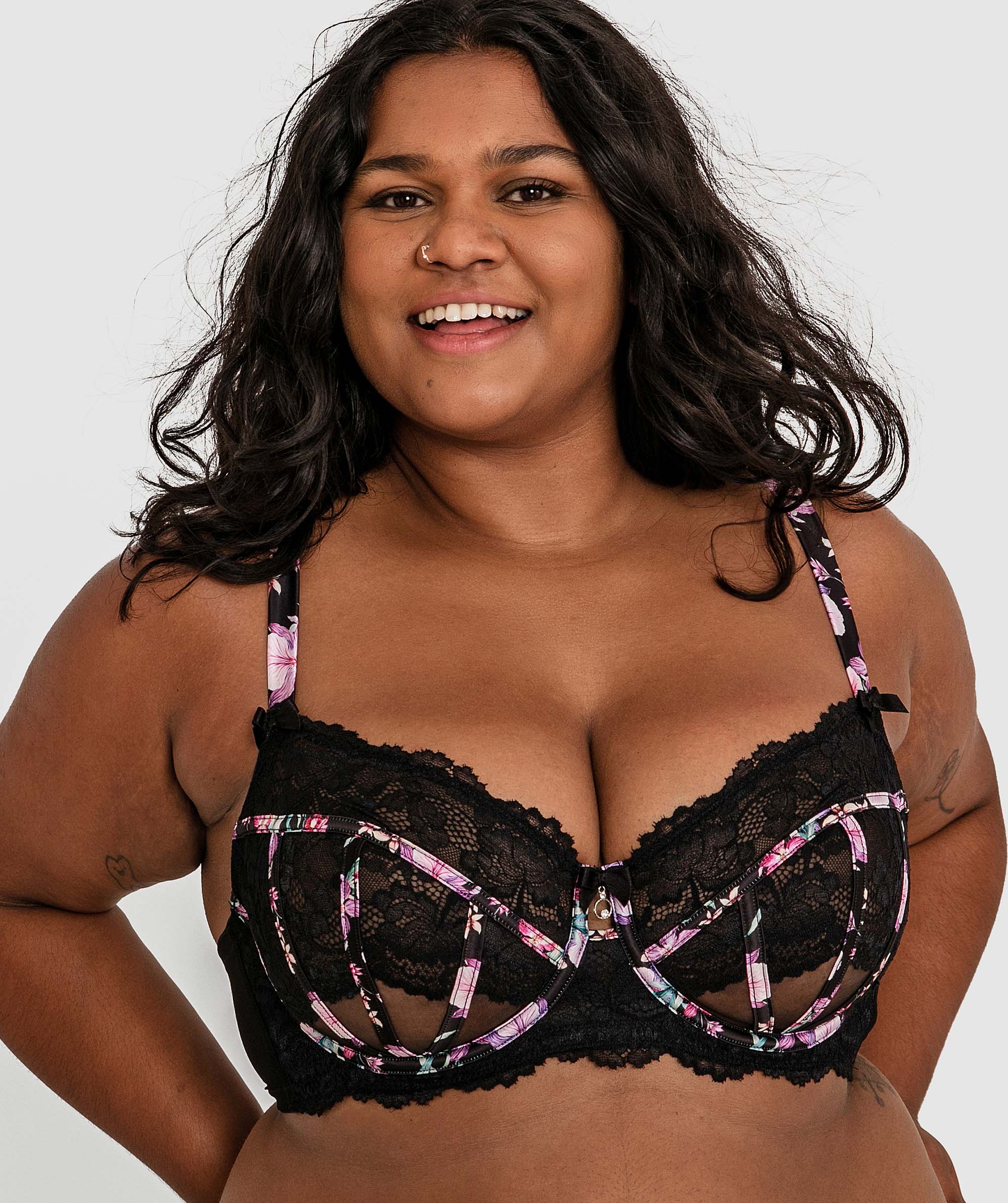 Bethany Full Cup Underwire Balconette Bra - Print Floral