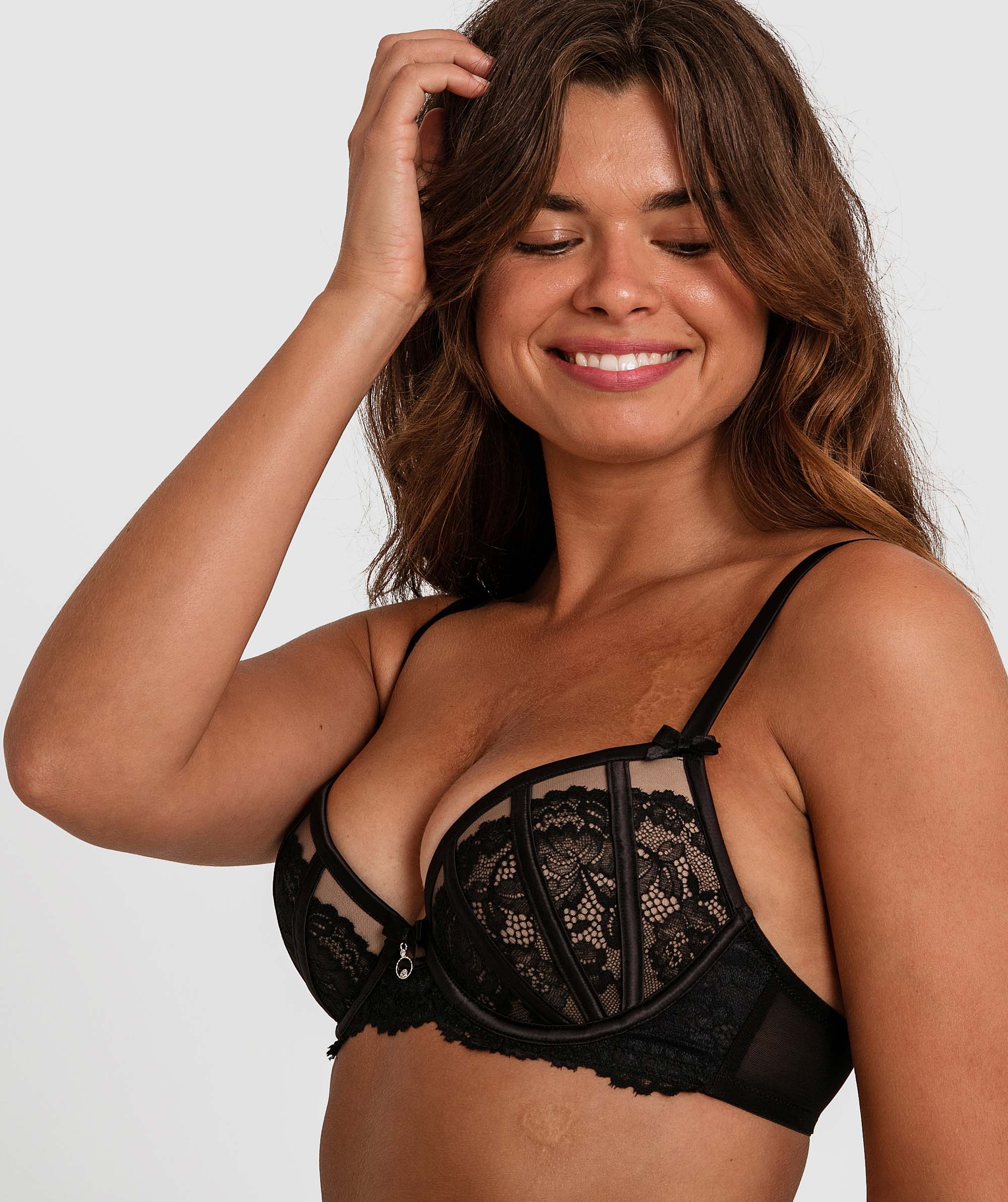 Bethany Push Up Bra - Black