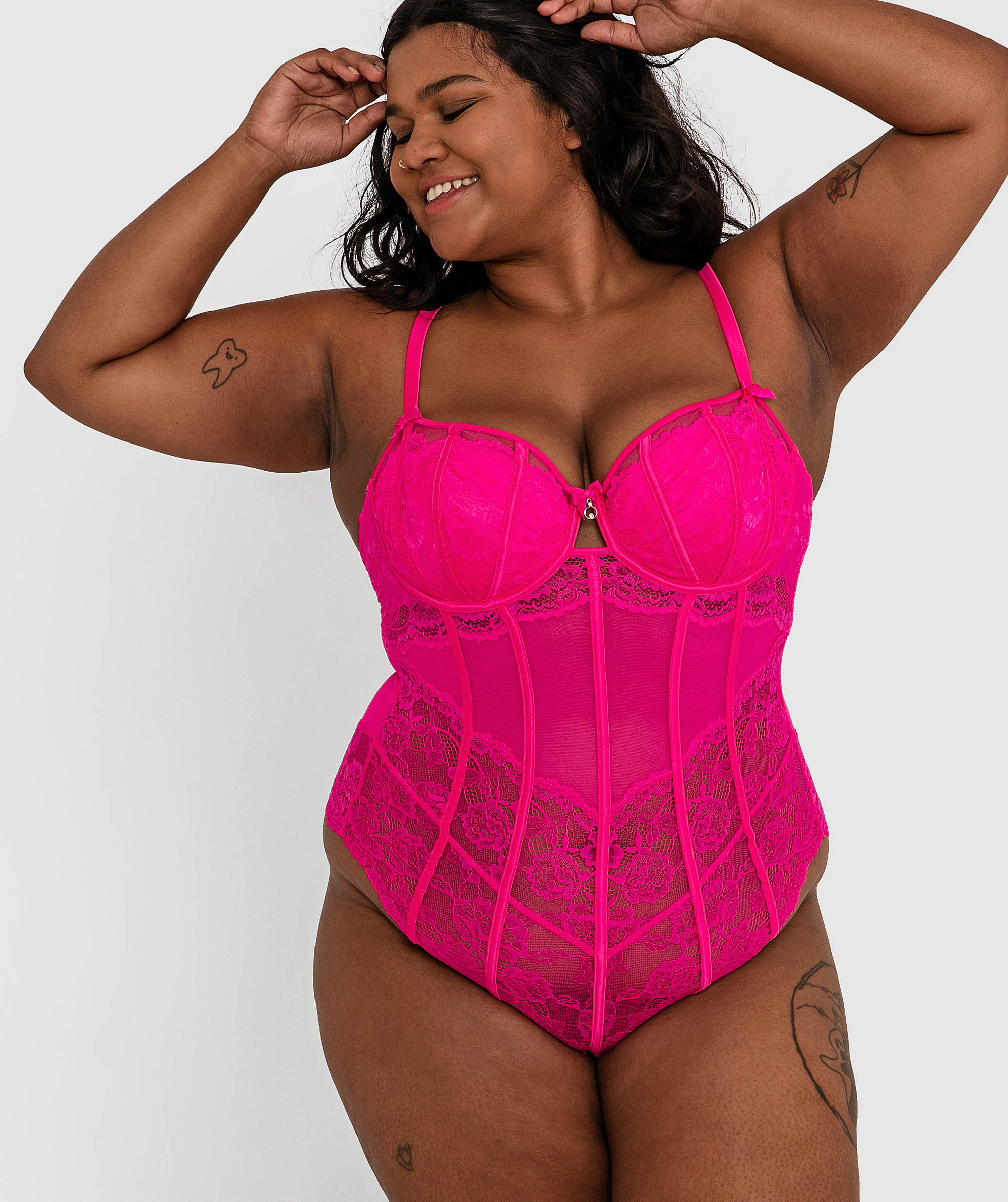 Bethany Sleeveless Bodysuit - Pink