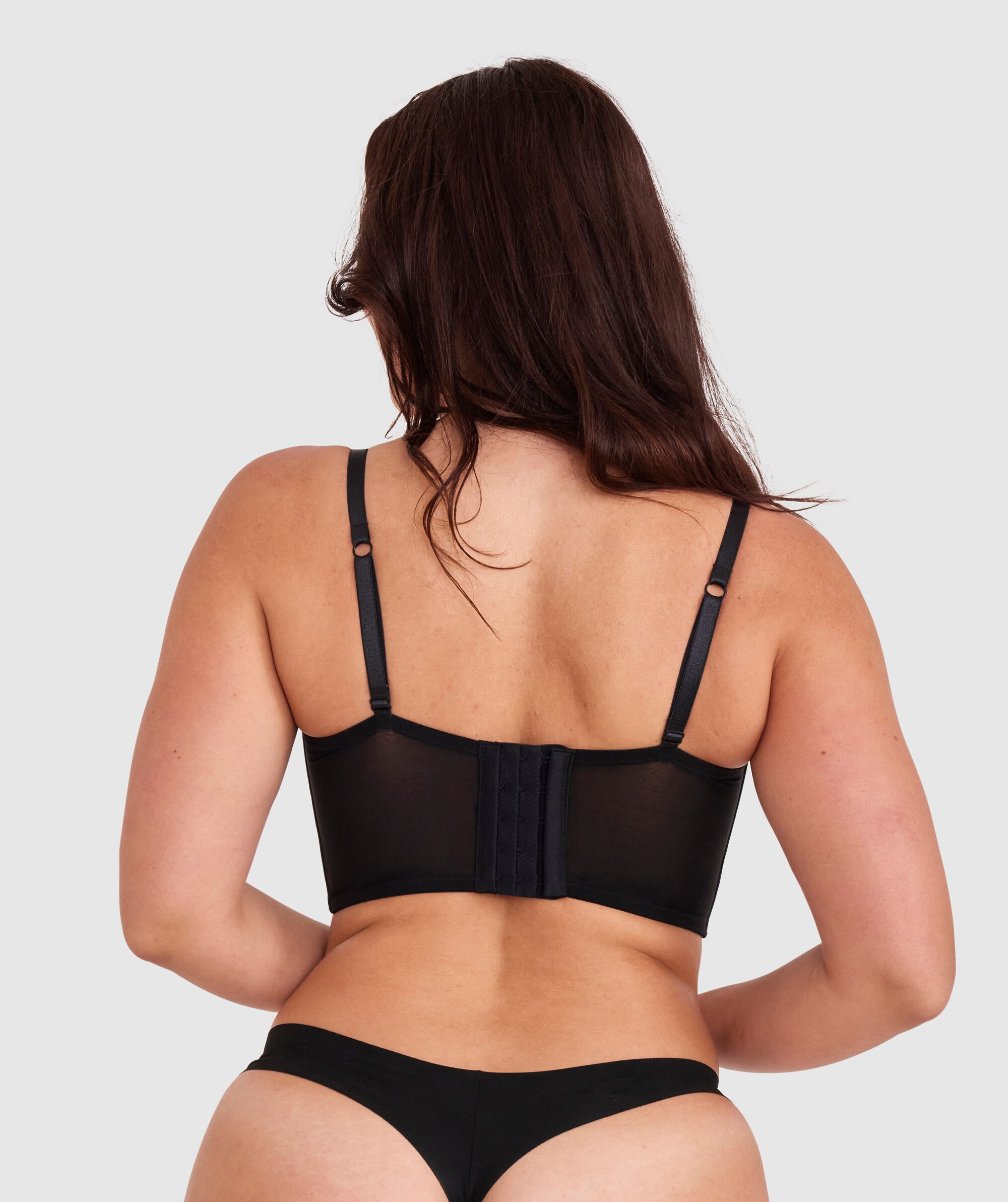 Bethany Underwire Corset - Black