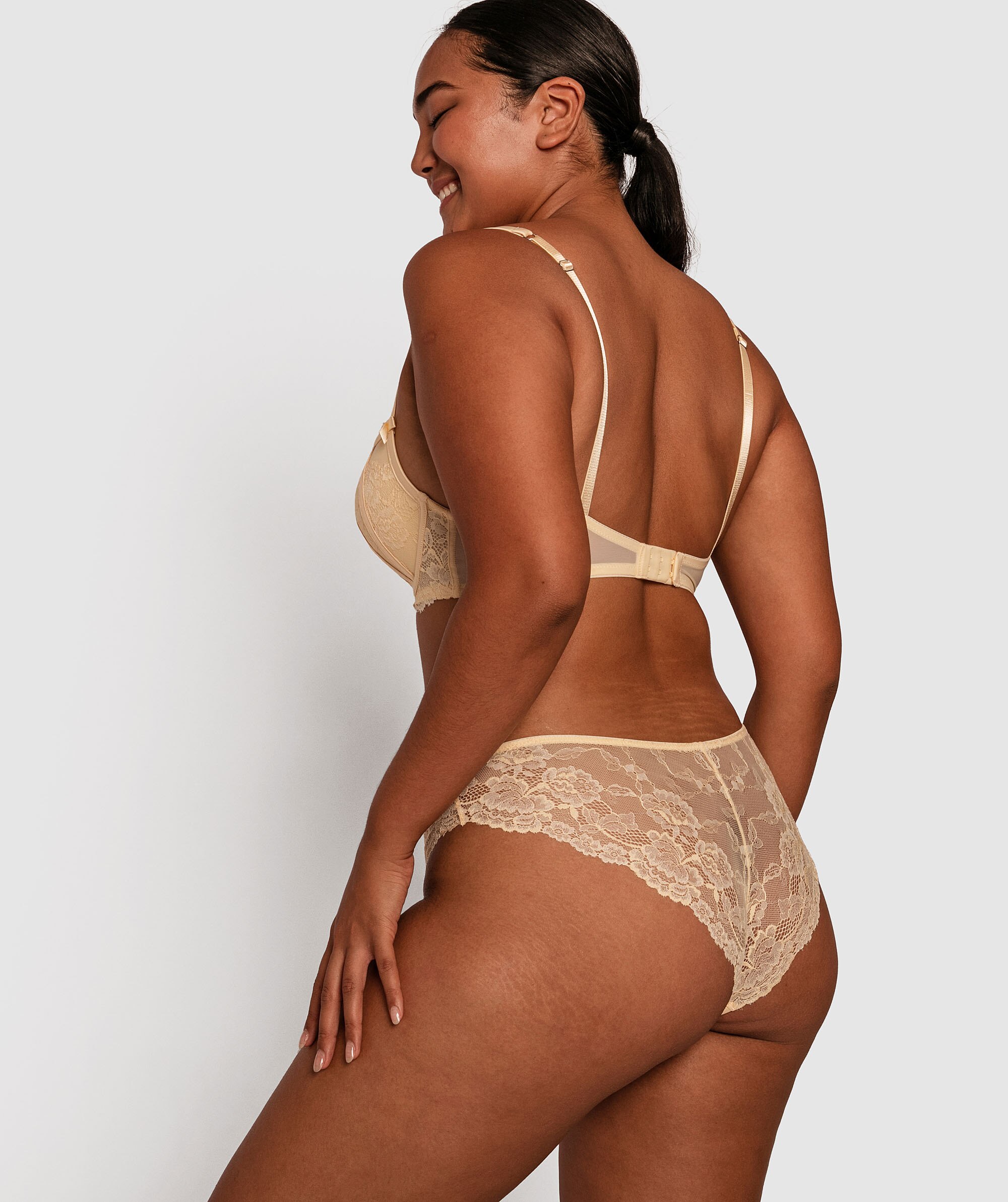 Bethany Brazilian Knicker - Light Yellow
