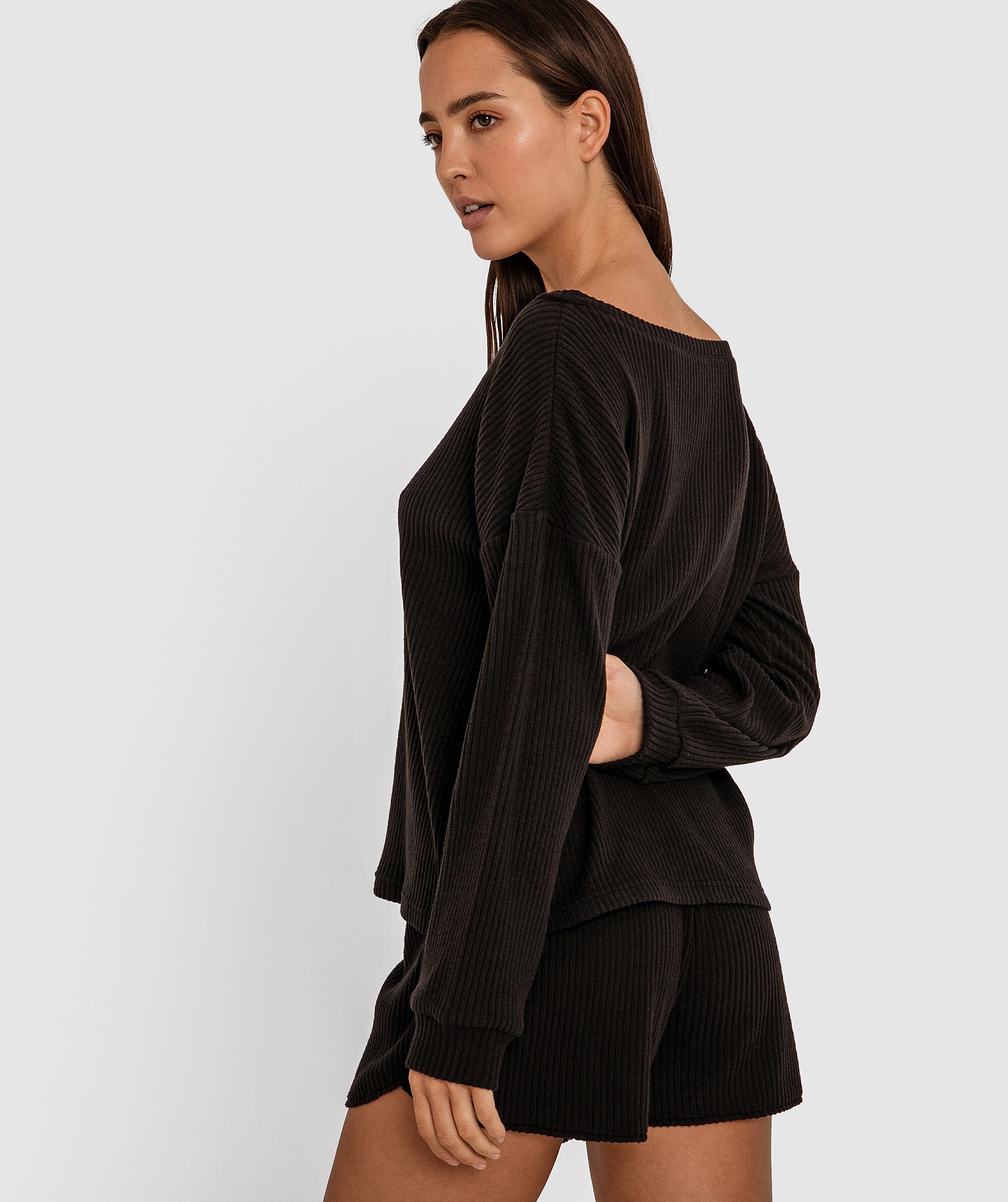 Billie Long Sleeve Shirt - Black