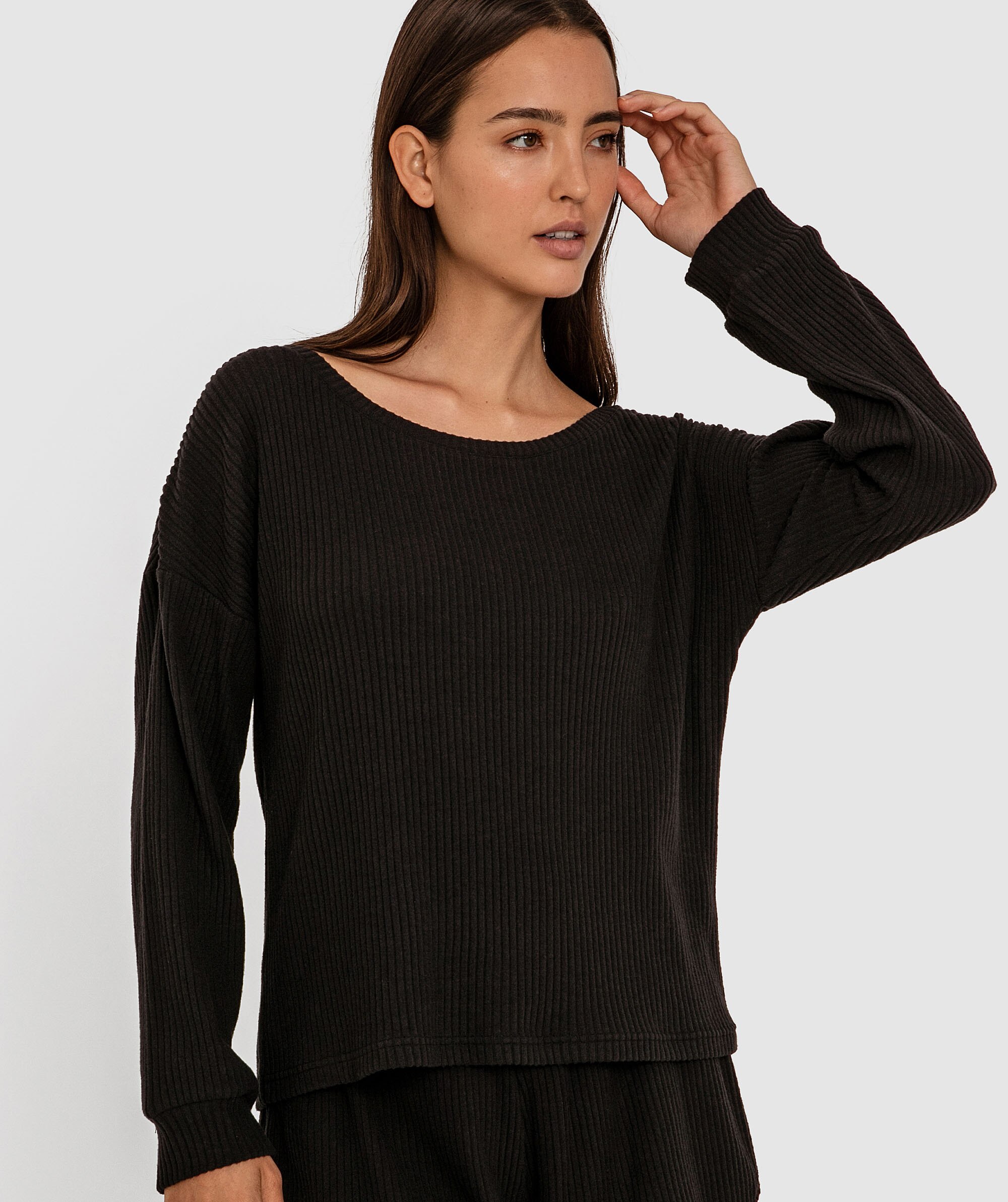 Billie Long Sleeve Shirt - Black