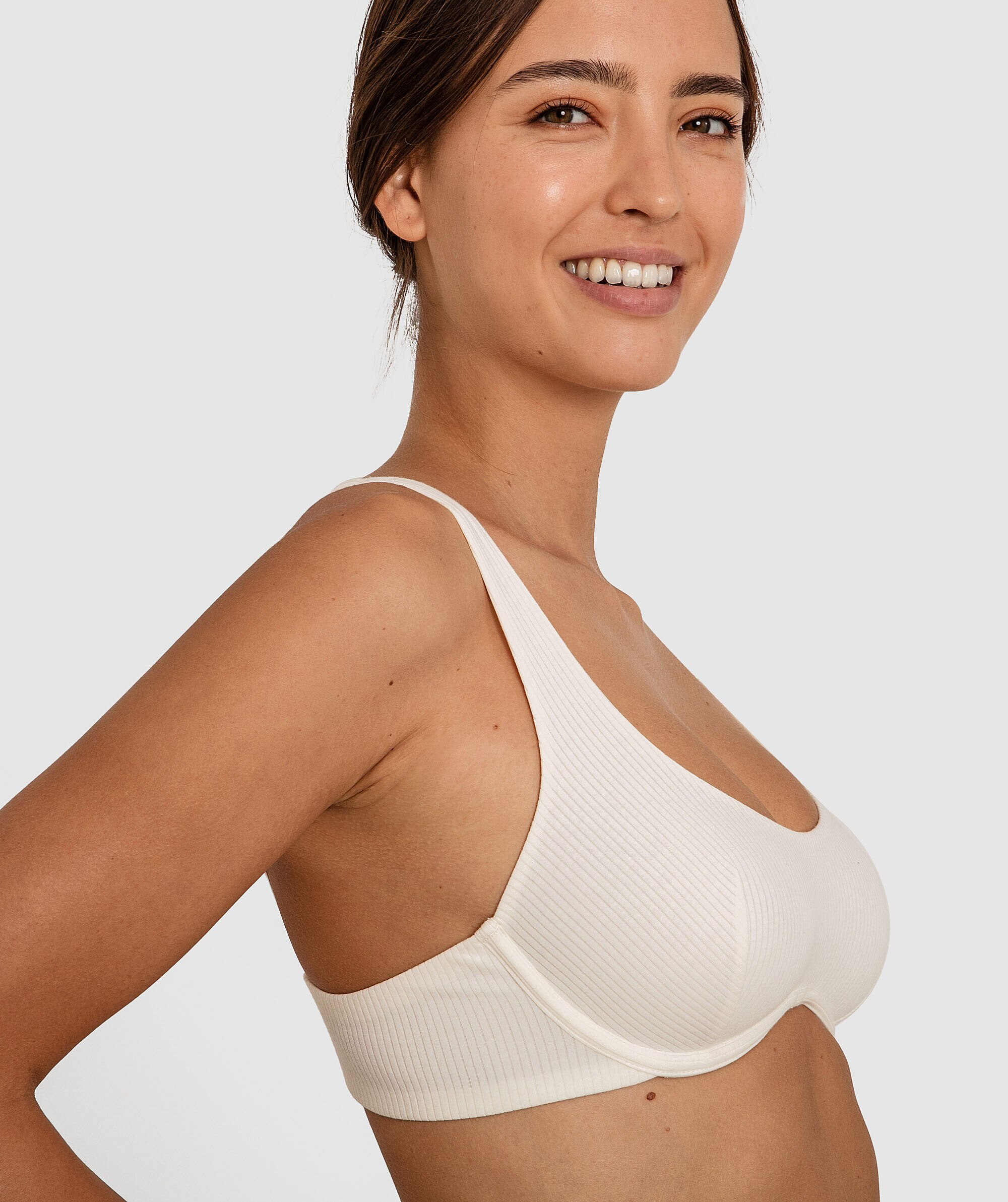 Billie Underwire Crop Bra - Eggshell