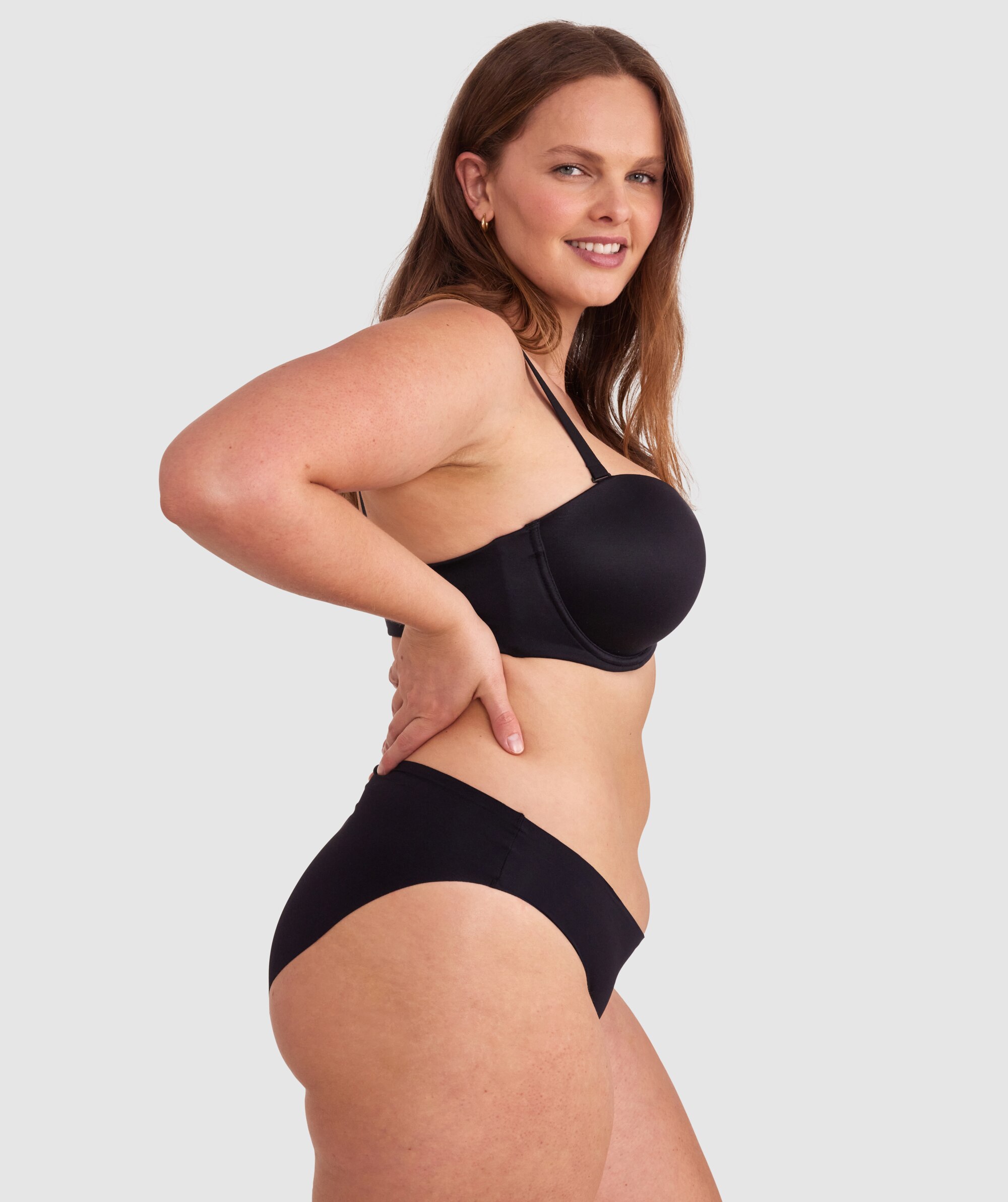 Body Bliss Full Cup Strapless Bra - Black