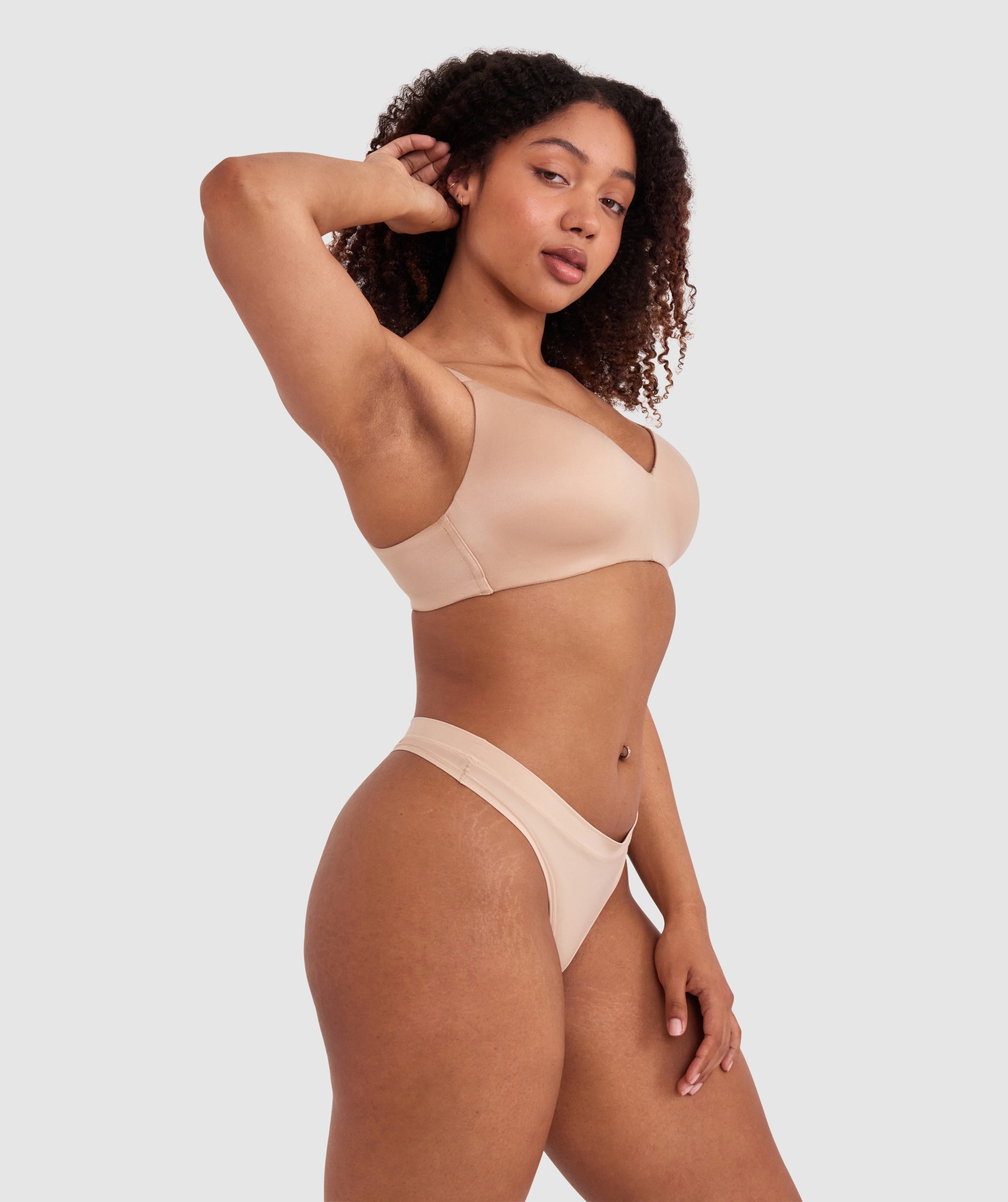 Body Bliss Wirefree Full Cup Bra - Nude