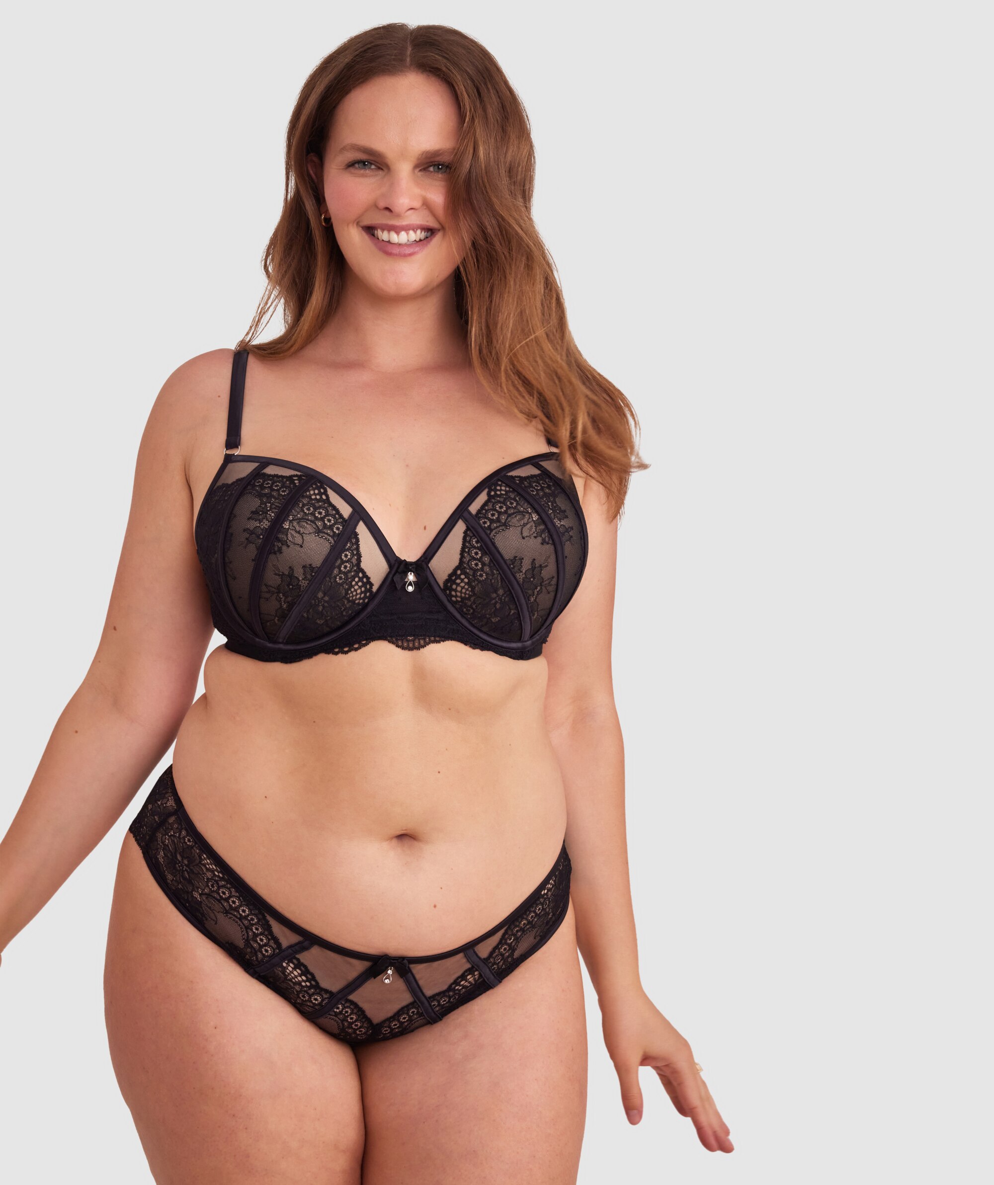 Bryanna Brazilian Knicker - Black