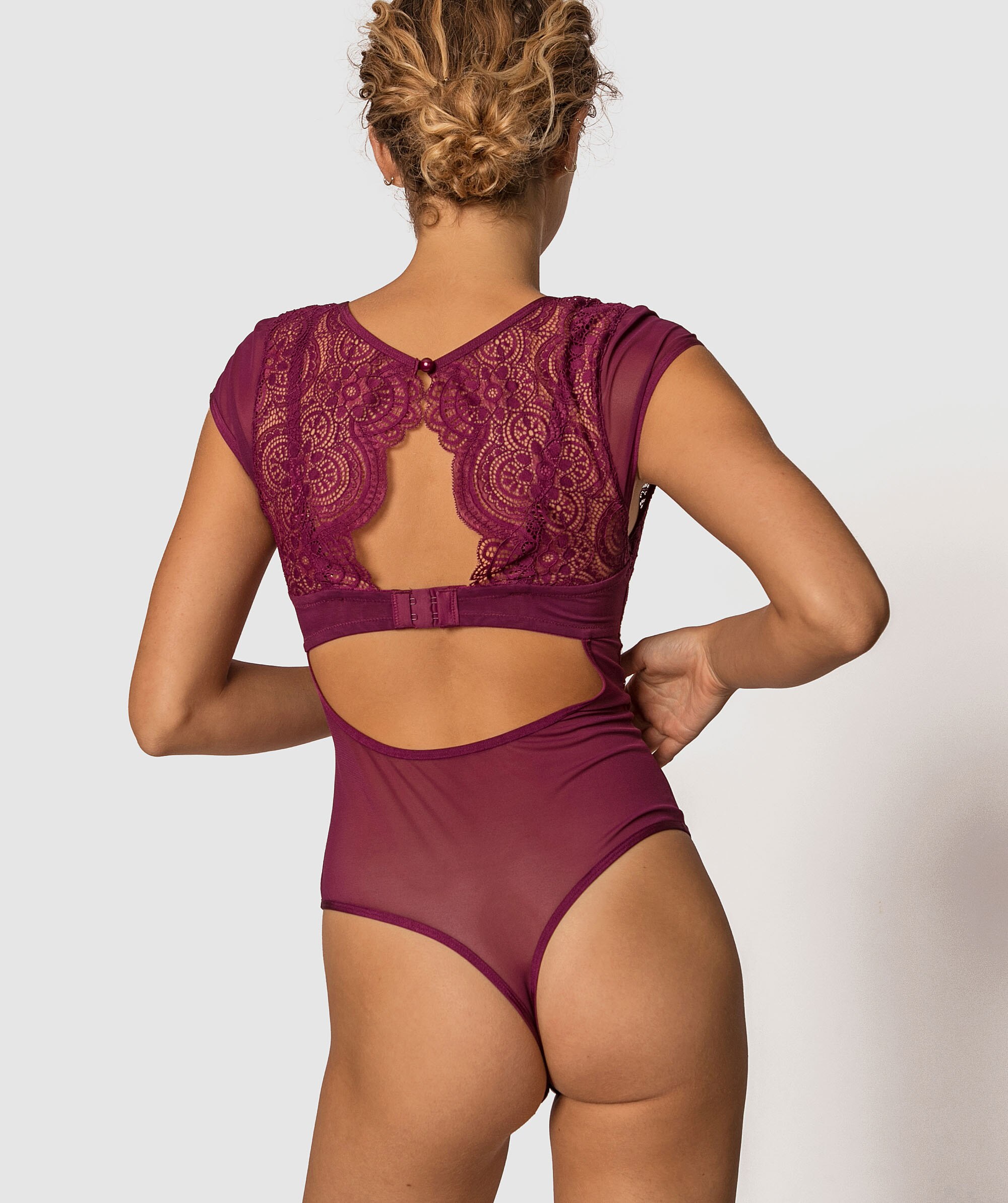 Calypso Plunge Bodysuit - Berry